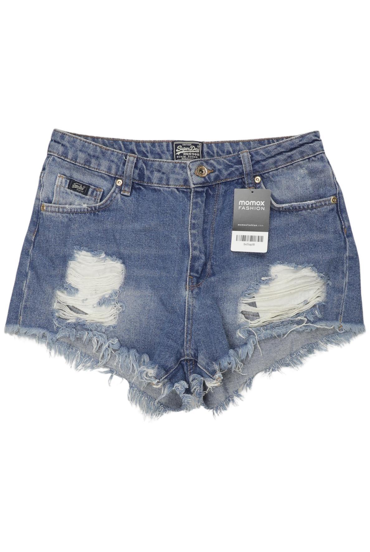 

Superdry Damen Shorts, blau, Gr. 28