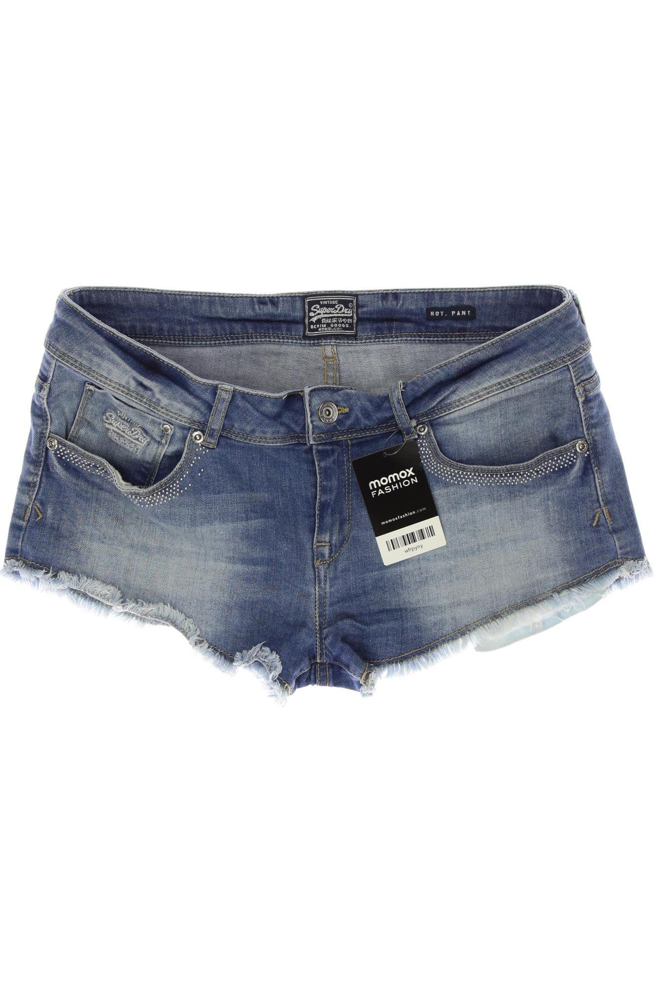 

Superdry Damen Shorts, blau, Gr. 32