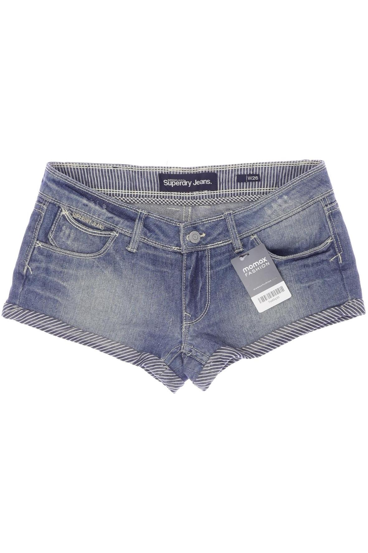 

Superdry Damen Shorts, blau, Gr. 26