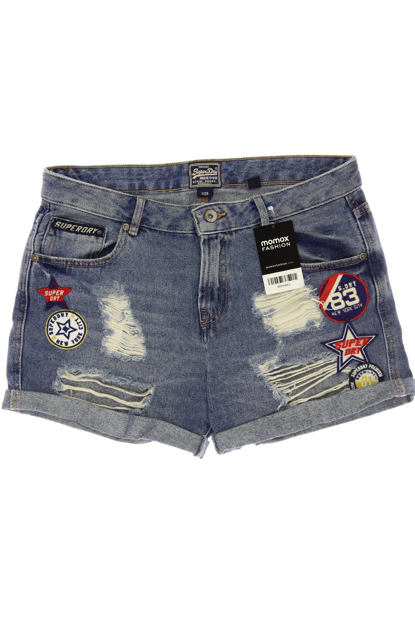 

Superdry Damen Shorts, blau, Gr. 38