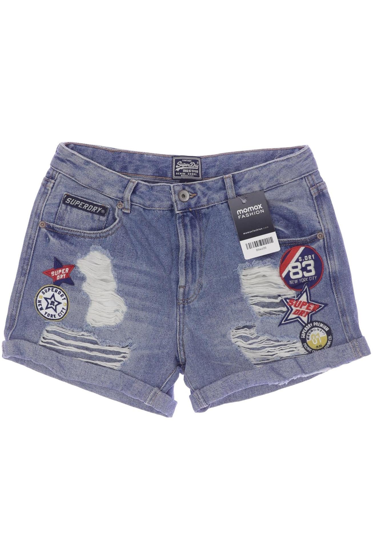 

Superdry Damen Shorts, blau, Gr. 27