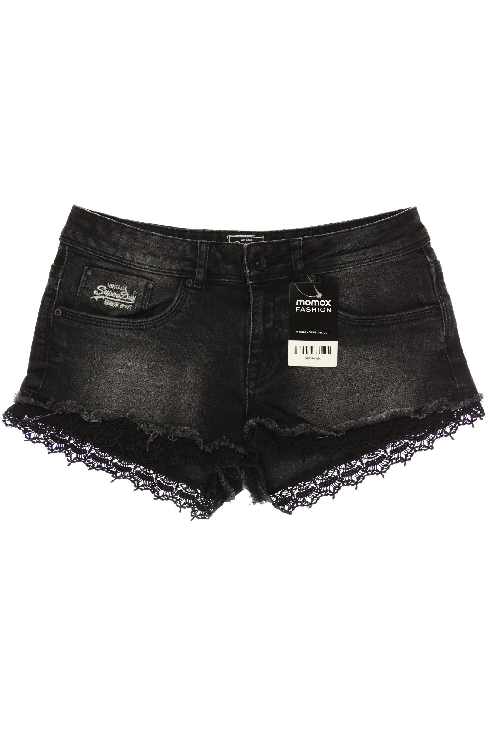 

Superdry Damen Shorts, schwarz, Gr. 38