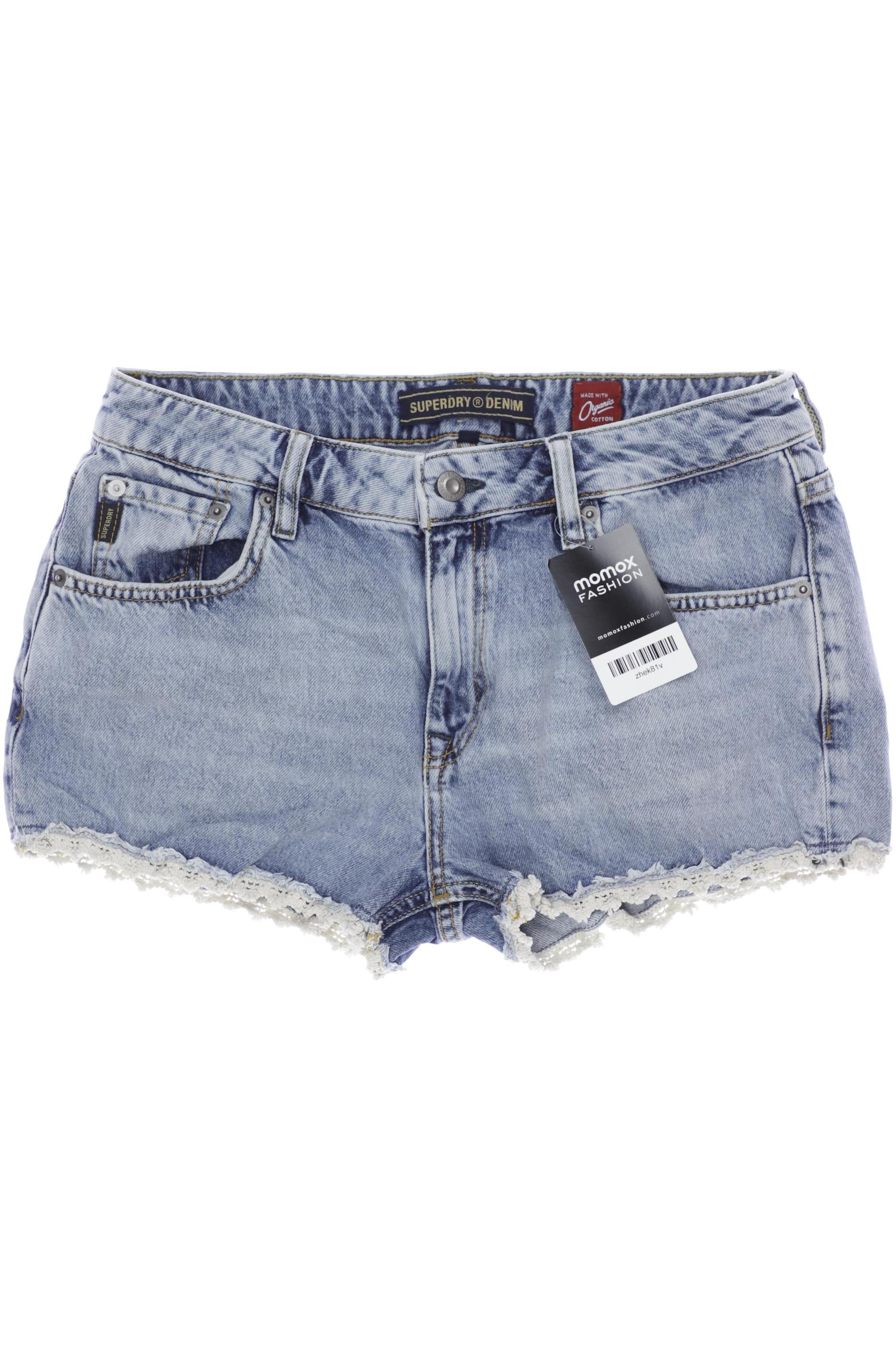 

Superdry Damen Shorts, blau, Gr. 28