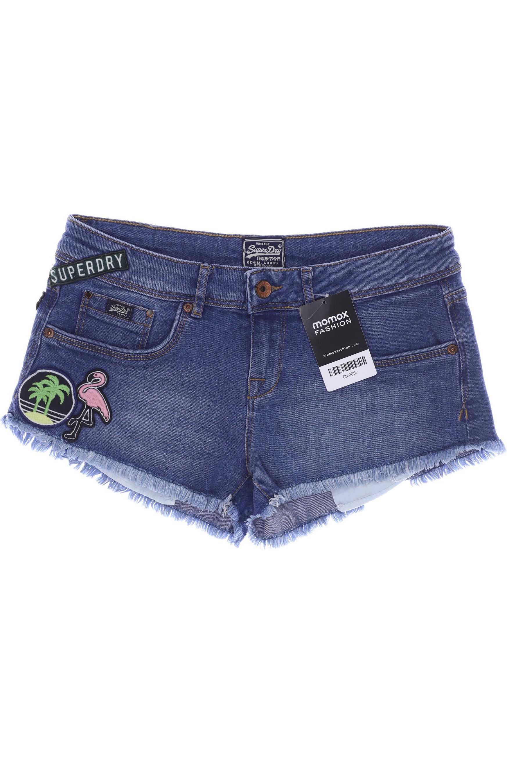 

Superdry Damen Shorts, blau, Gr. 38