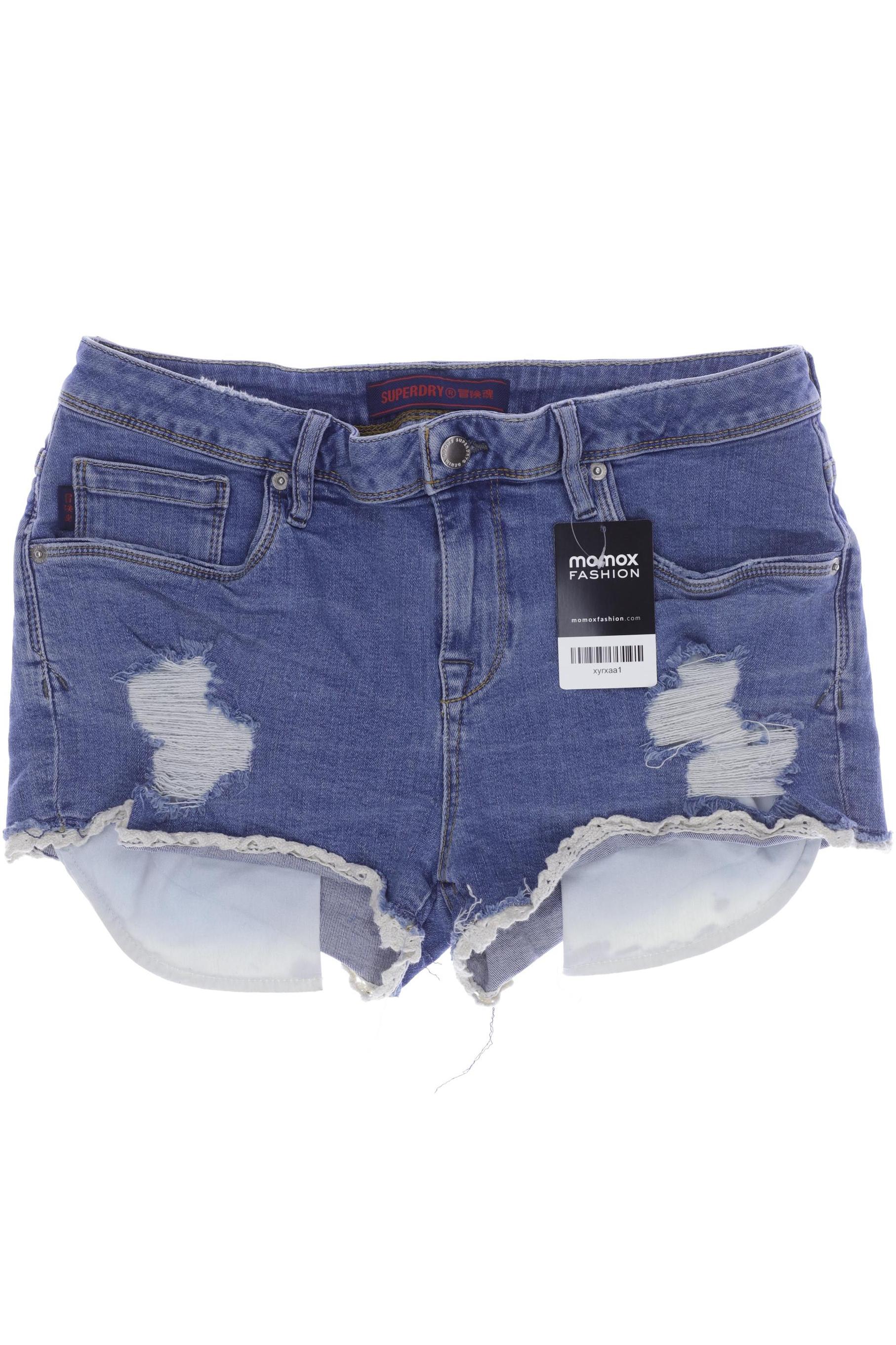 

Superdry Damen Shorts, blau, Gr. 32