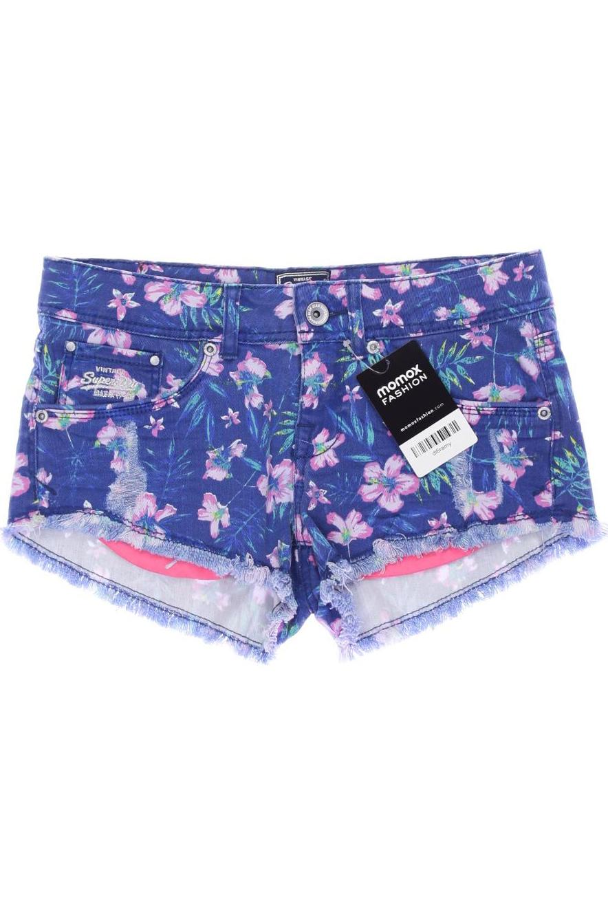 

Superdry Damen Shorts, blau, Gr. 28