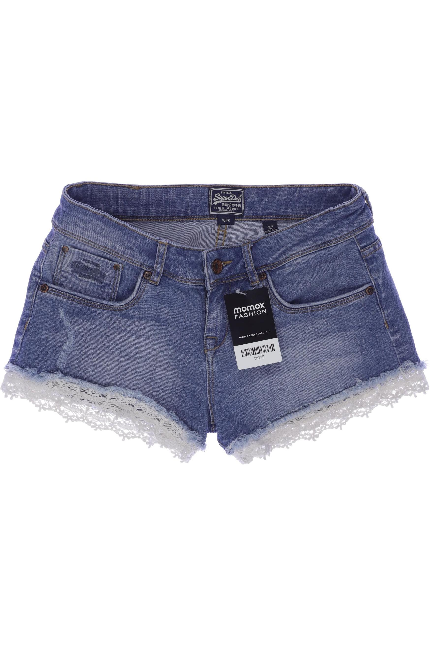 

Superdry Damen Shorts, blau, Gr. 28