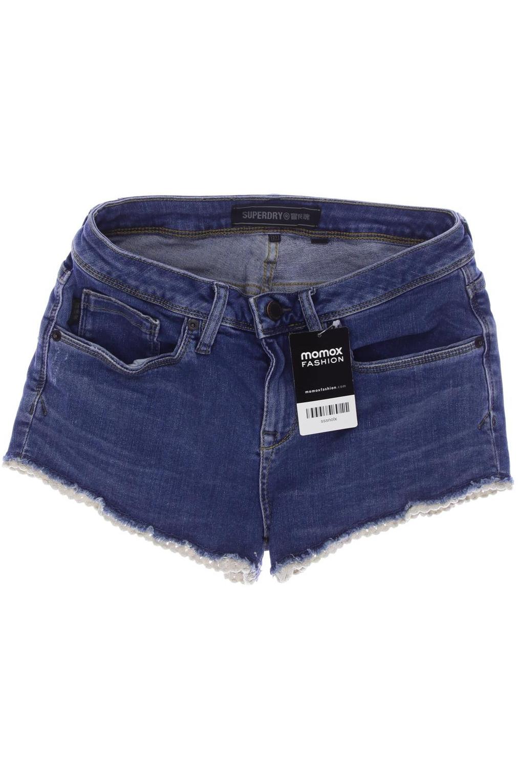 

Superdry Damen Shorts, blau, Gr. 27