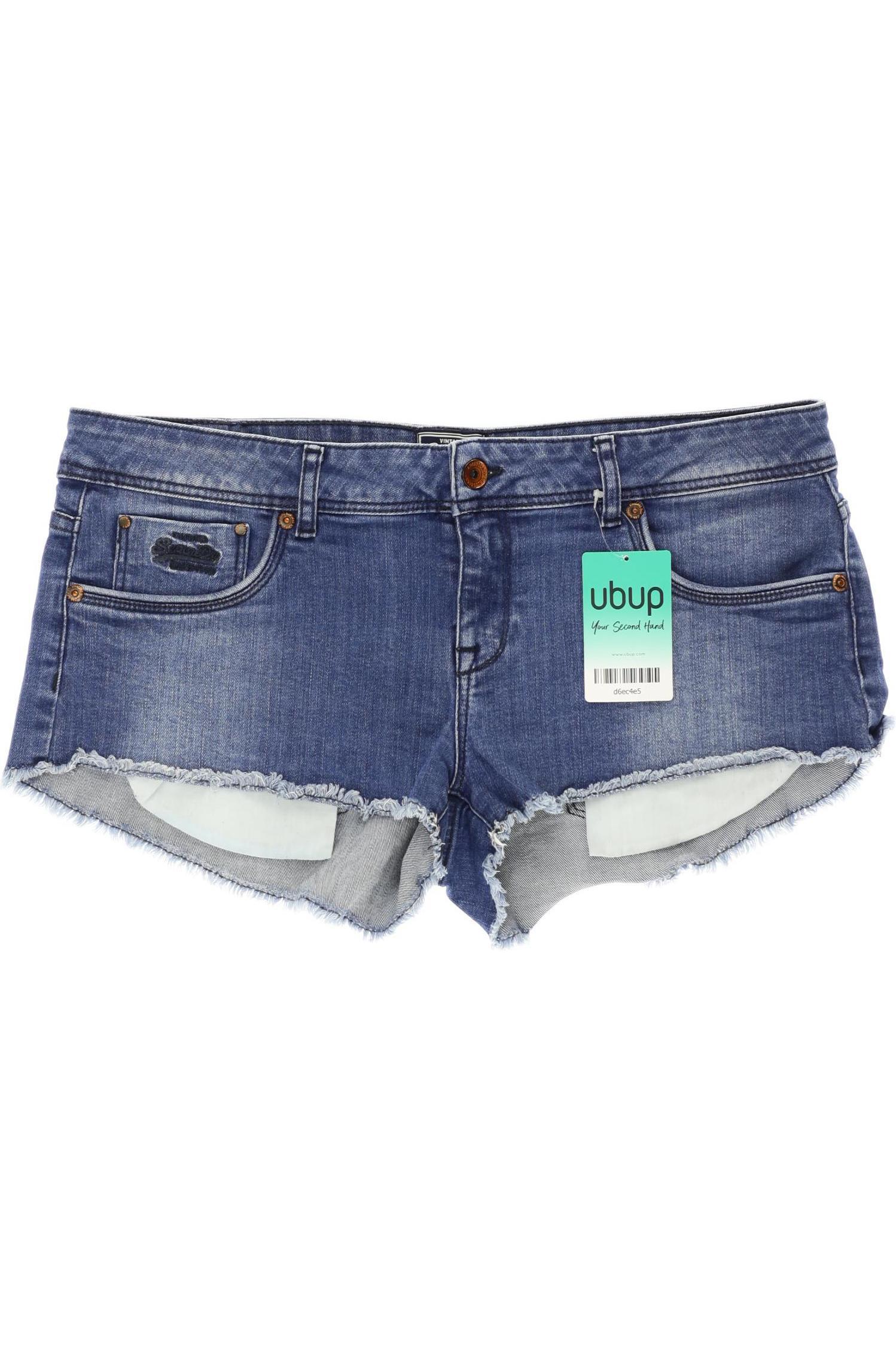

Superdry Damen Shorts, blau, Gr. 32