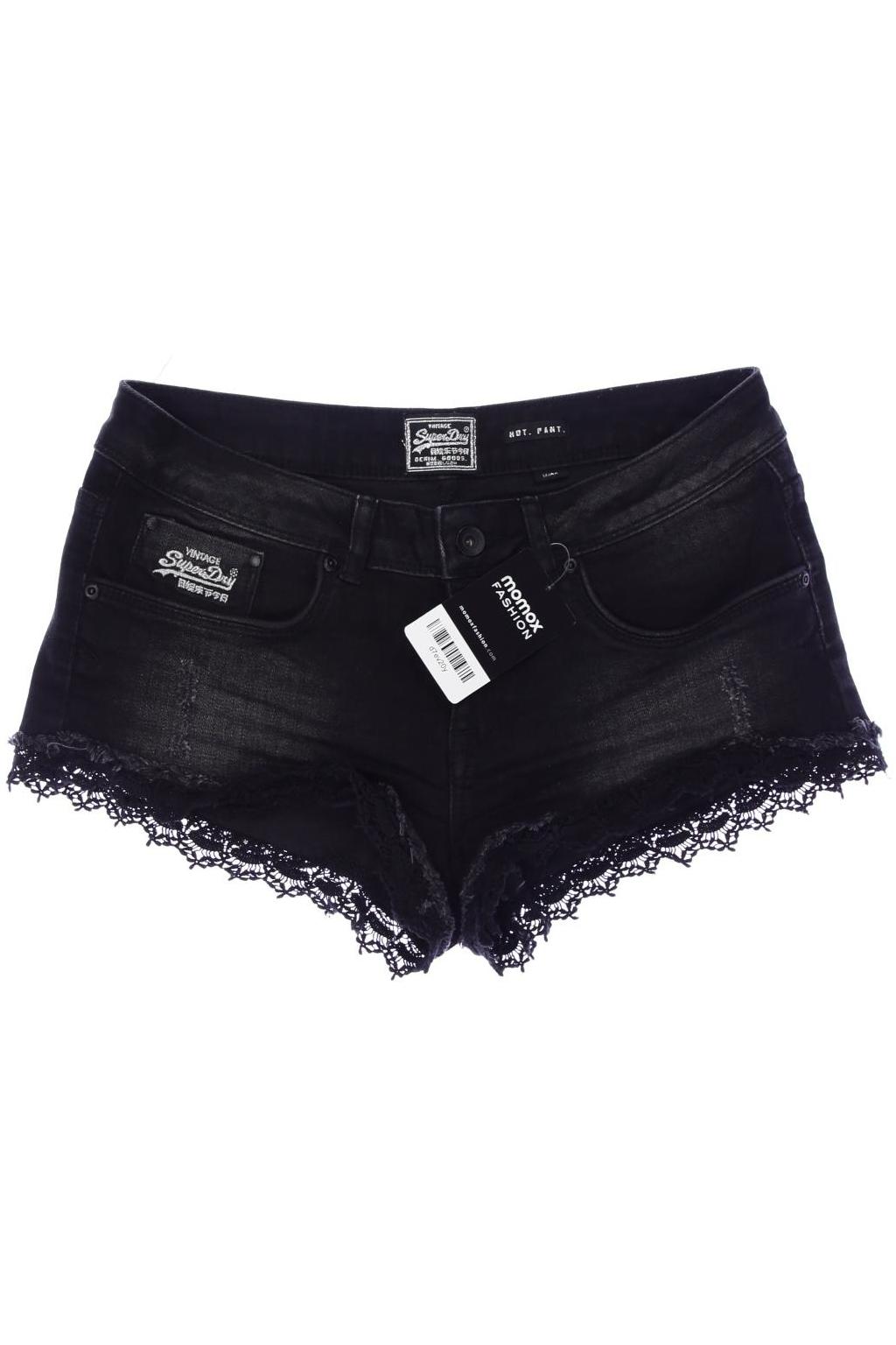 

Superdry Damen Shorts, schwarz, Gr. 38