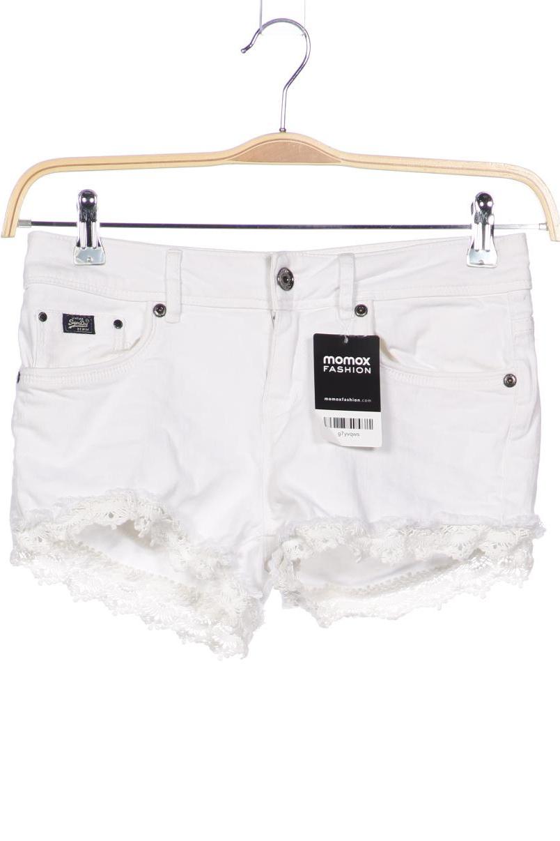 

Superdry Damen Shorts, weiß, Gr. 26