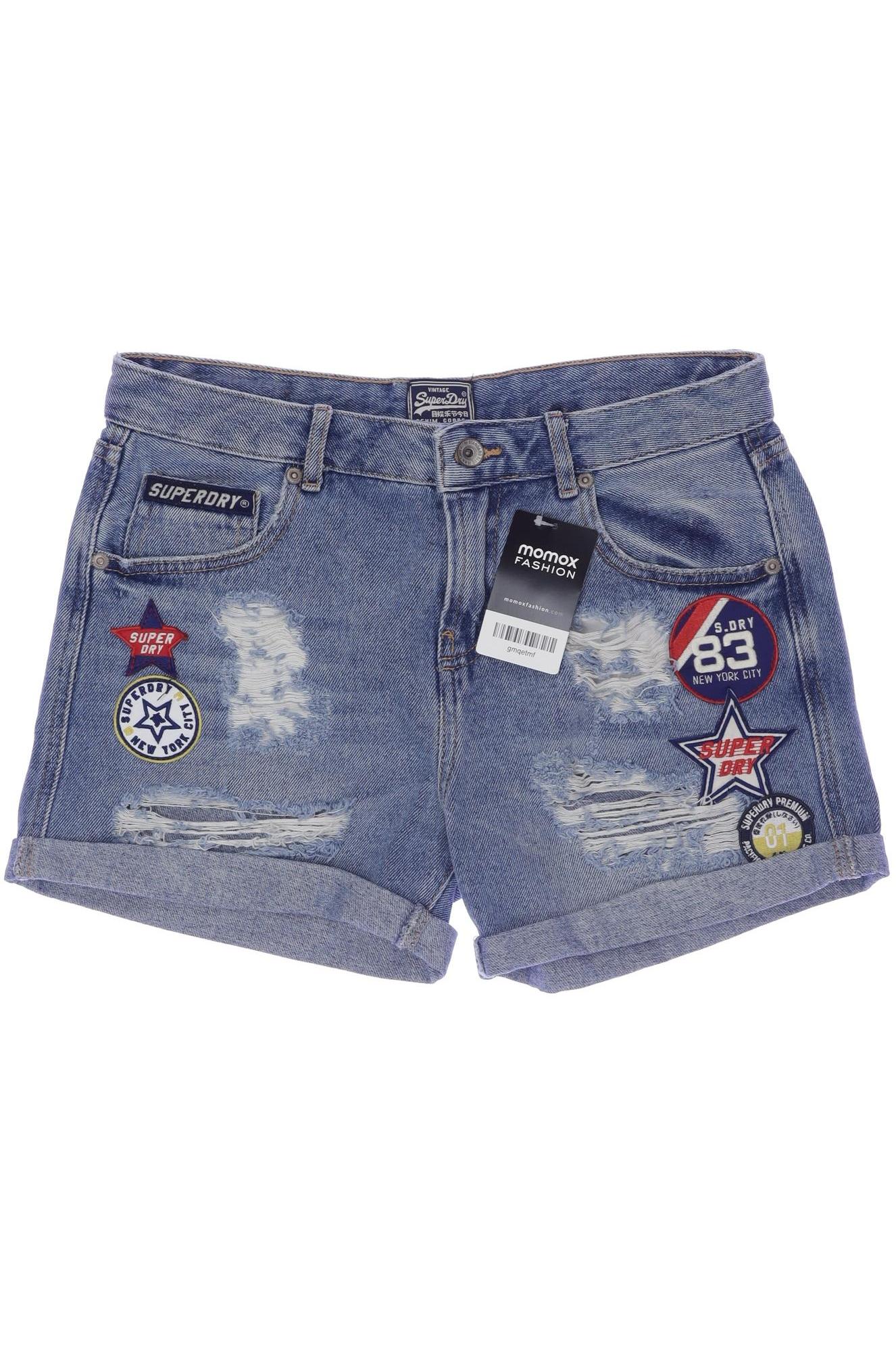 

Superdry Damen Shorts, blau, Gr. 26