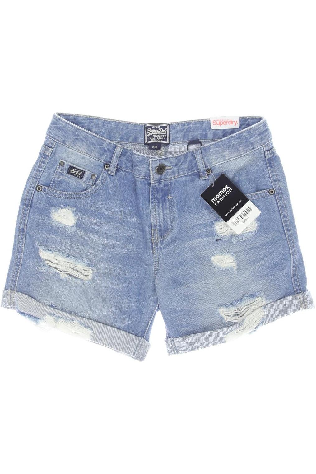 

Superdry Damen Shorts, blau, Gr. 26