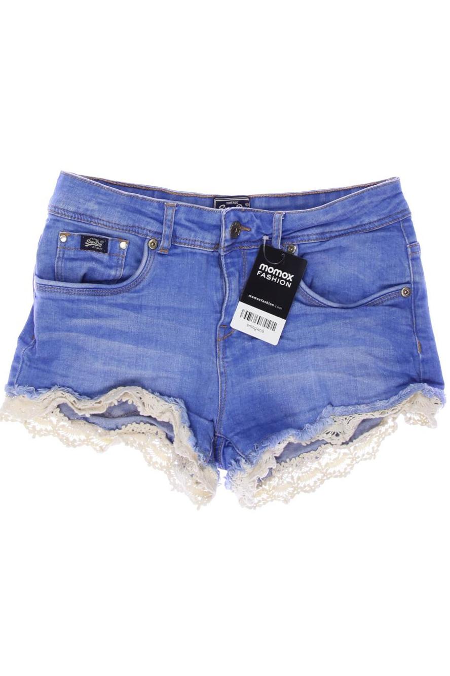 

Superdry Damen Shorts, blau, Gr. 26