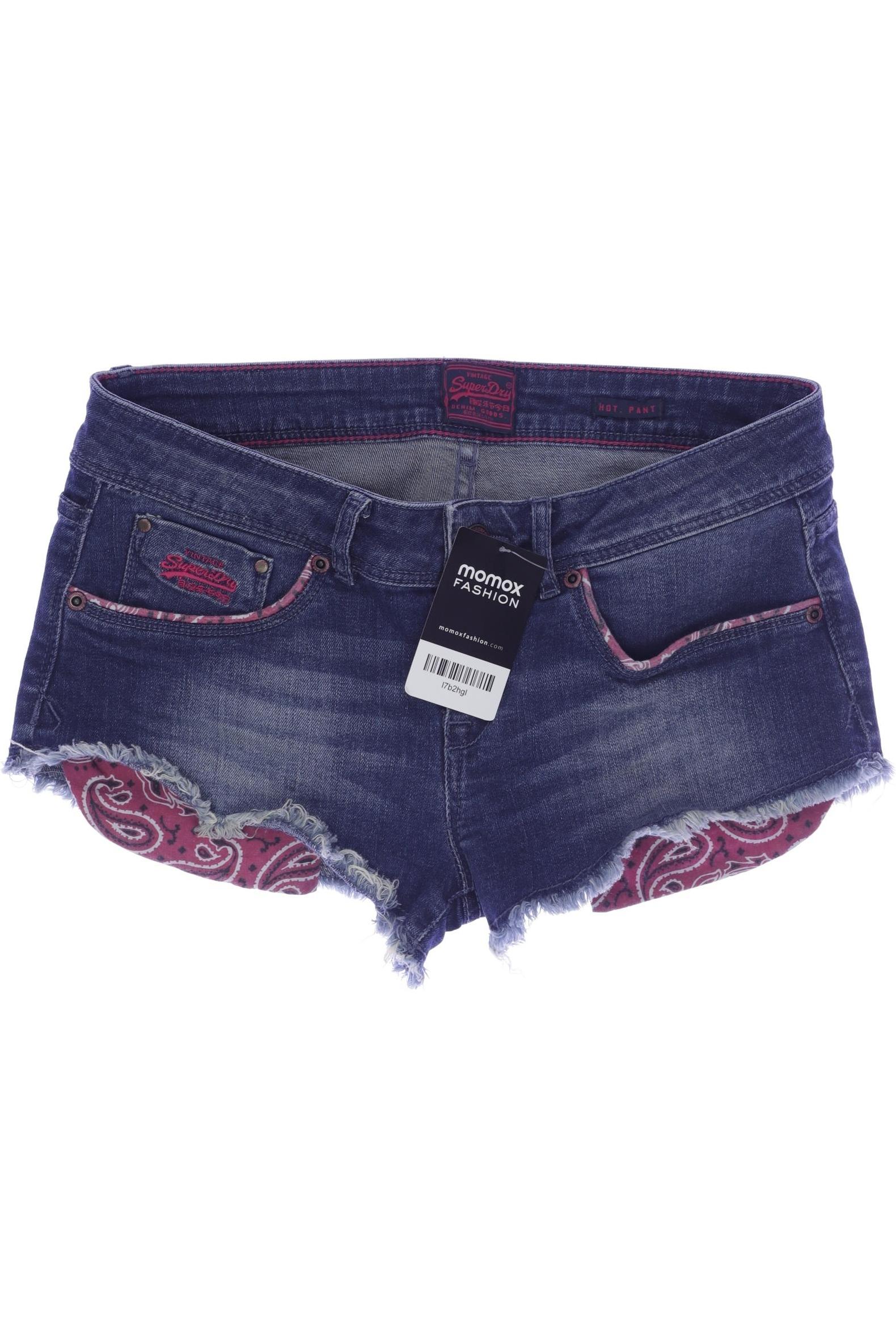 

Superdry Damen Shorts, blau, Gr. 28