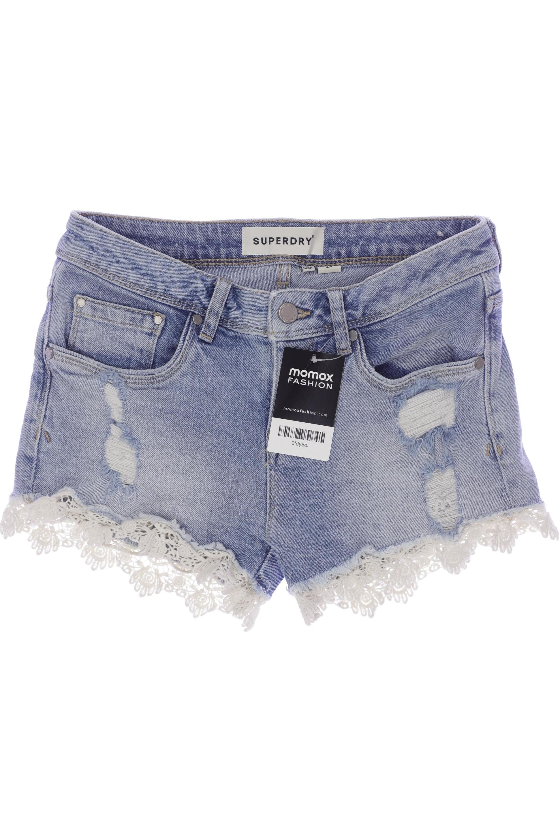 

Superdry Damen Shorts, blau, Gr. 26