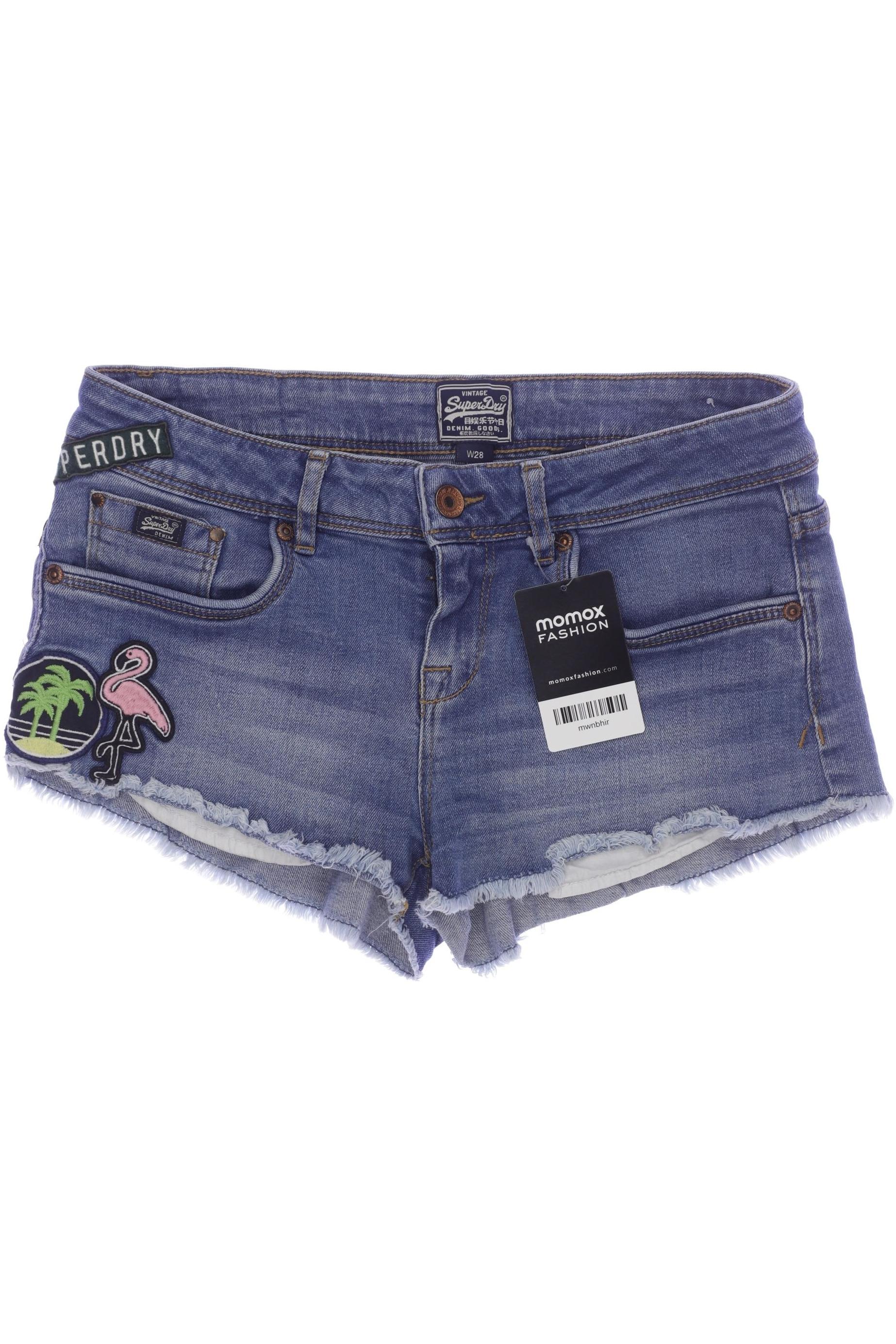 

Superdry Damen Shorts, blau, Gr. 28