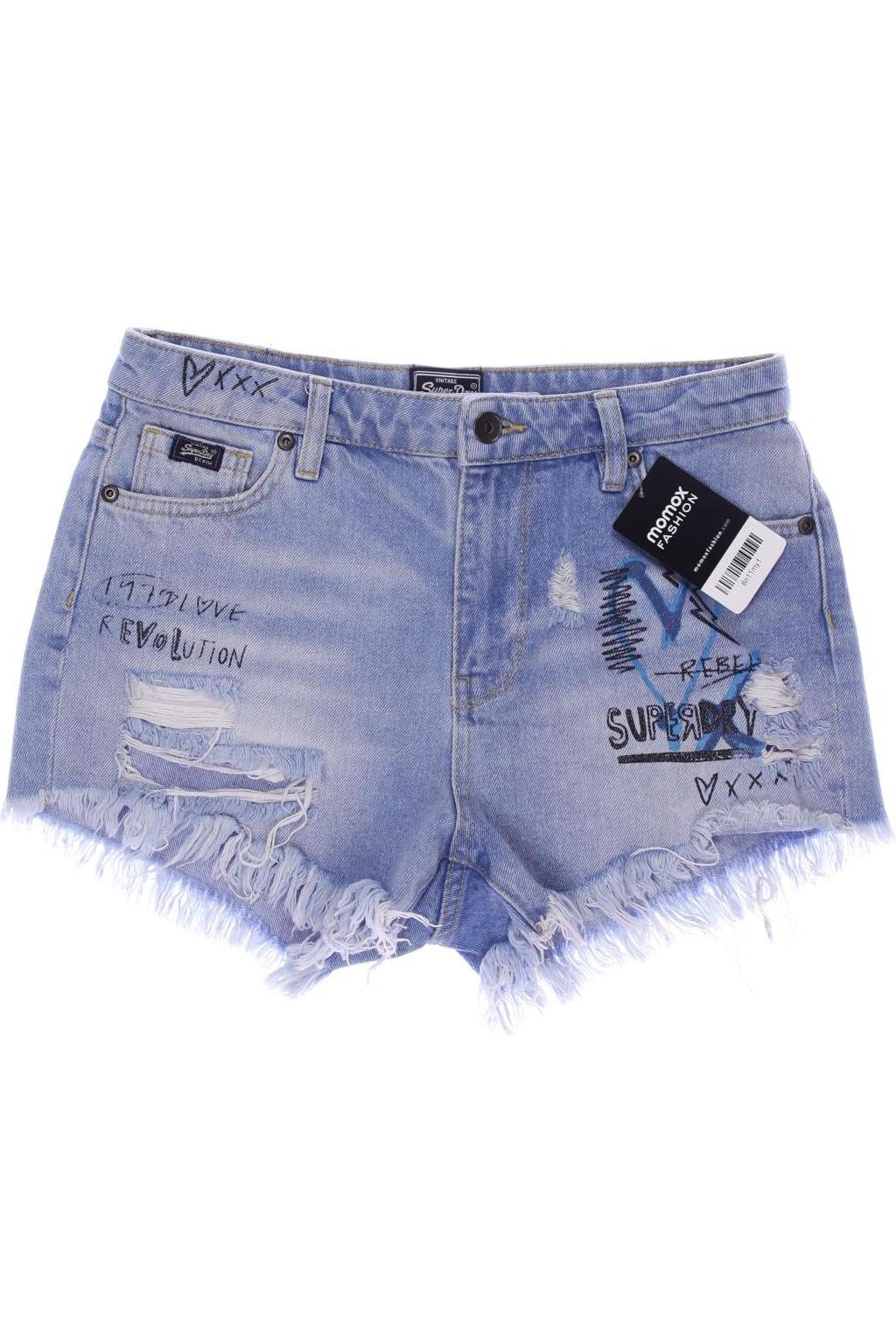 

Superdry Damen Shorts, blau, Gr. 26