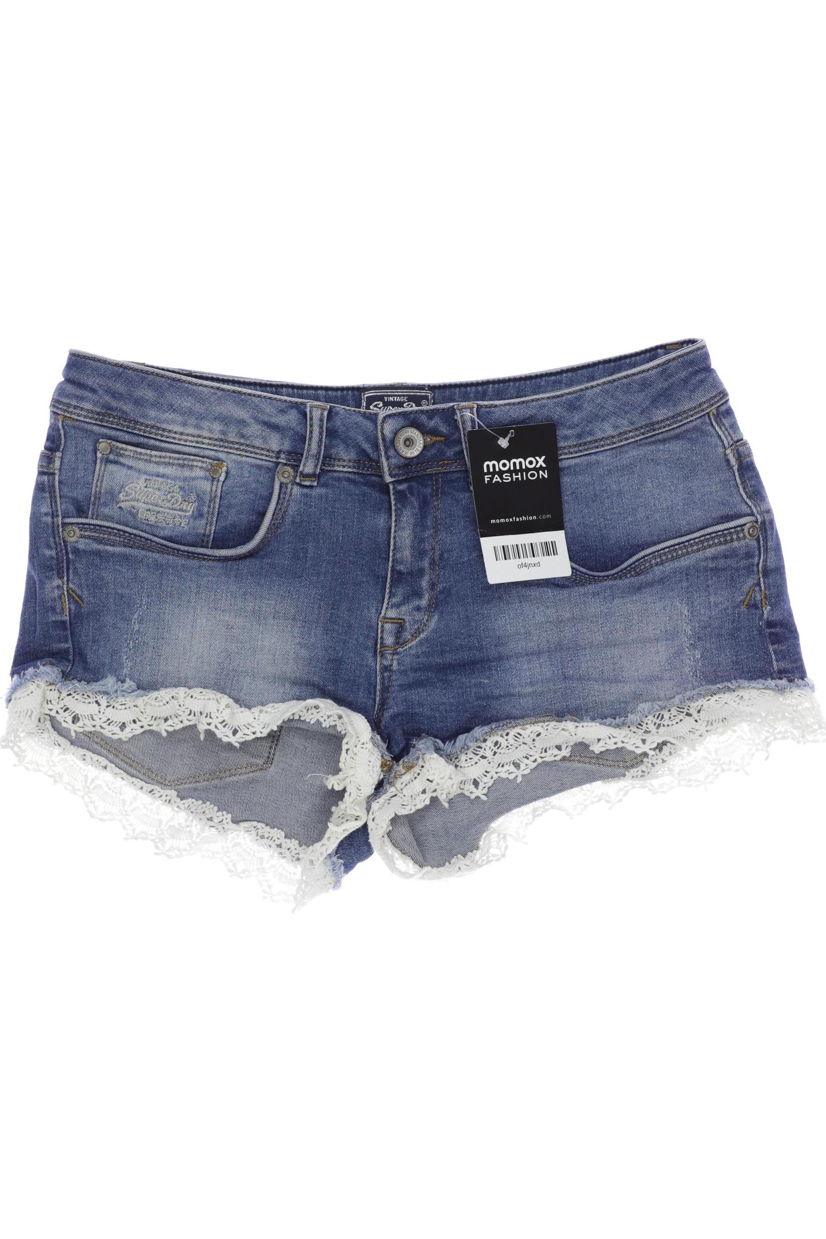 

Superdry Damen Shorts, blau, Gr. 28