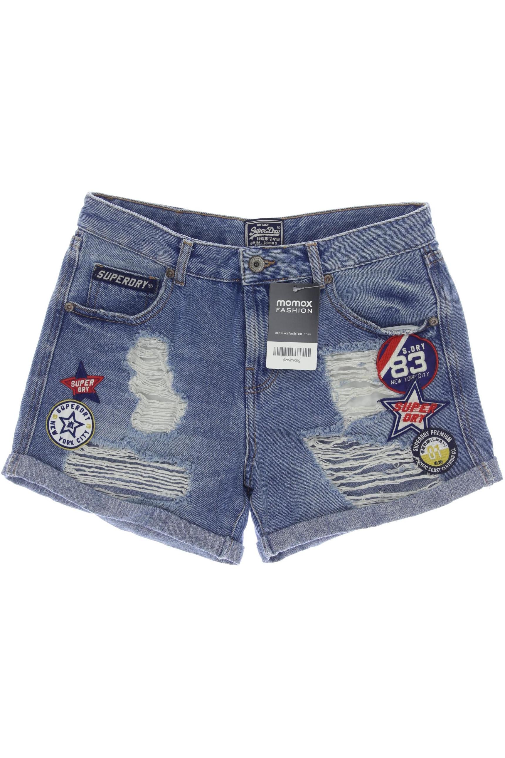 

Superdry Damen Shorts, blau, Gr. 26