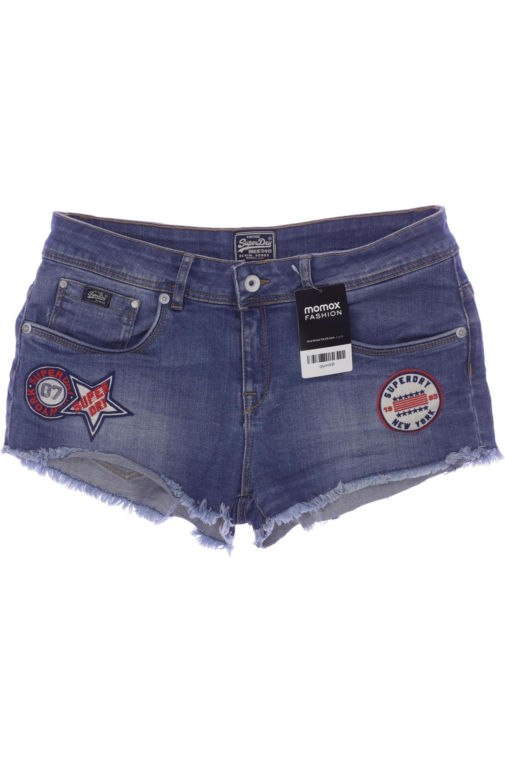 

Superdry Damen Shorts, blau, Gr. 27