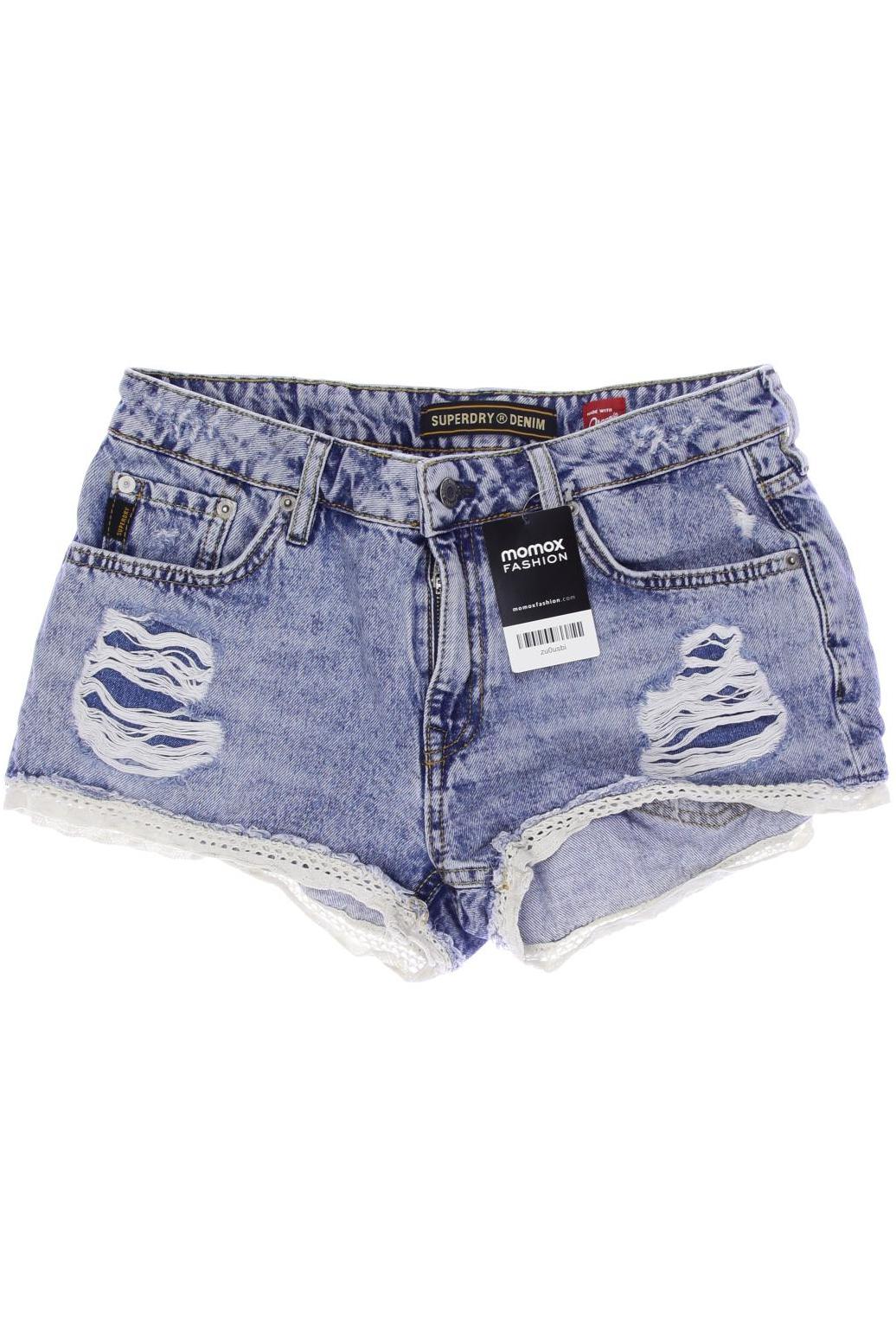 

Superdry Damen Shorts, blau, Gr. 28