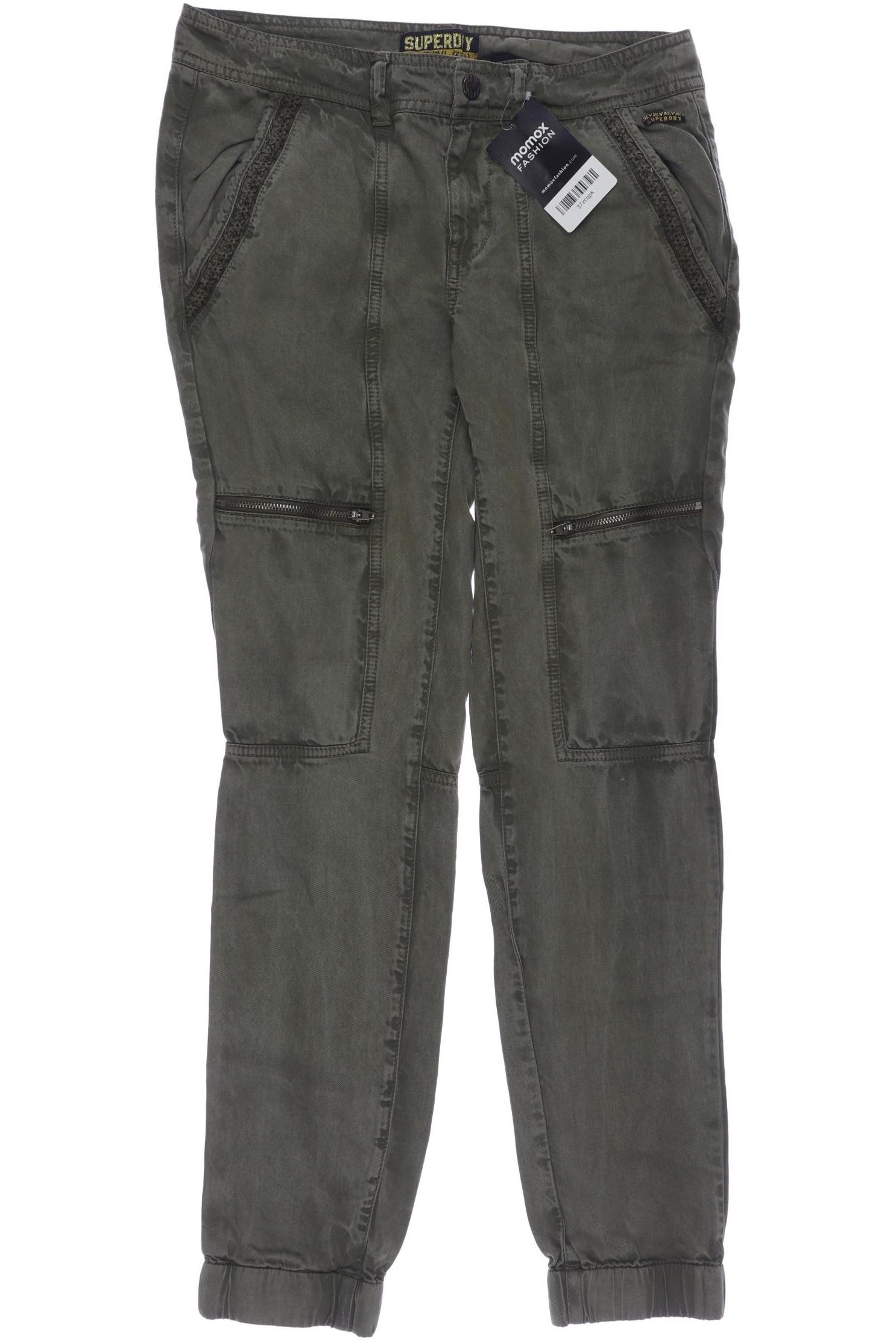 

Superdry Damen Stoffhose, grün, Gr. 38