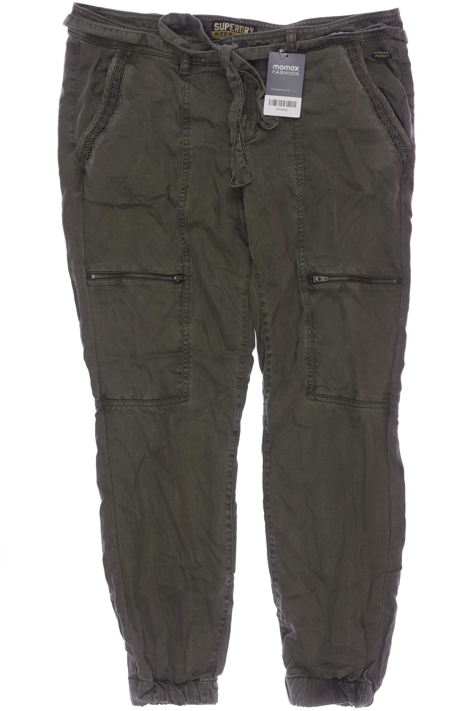 

Superdry Damen Stoffhose, grün, Gr. 42