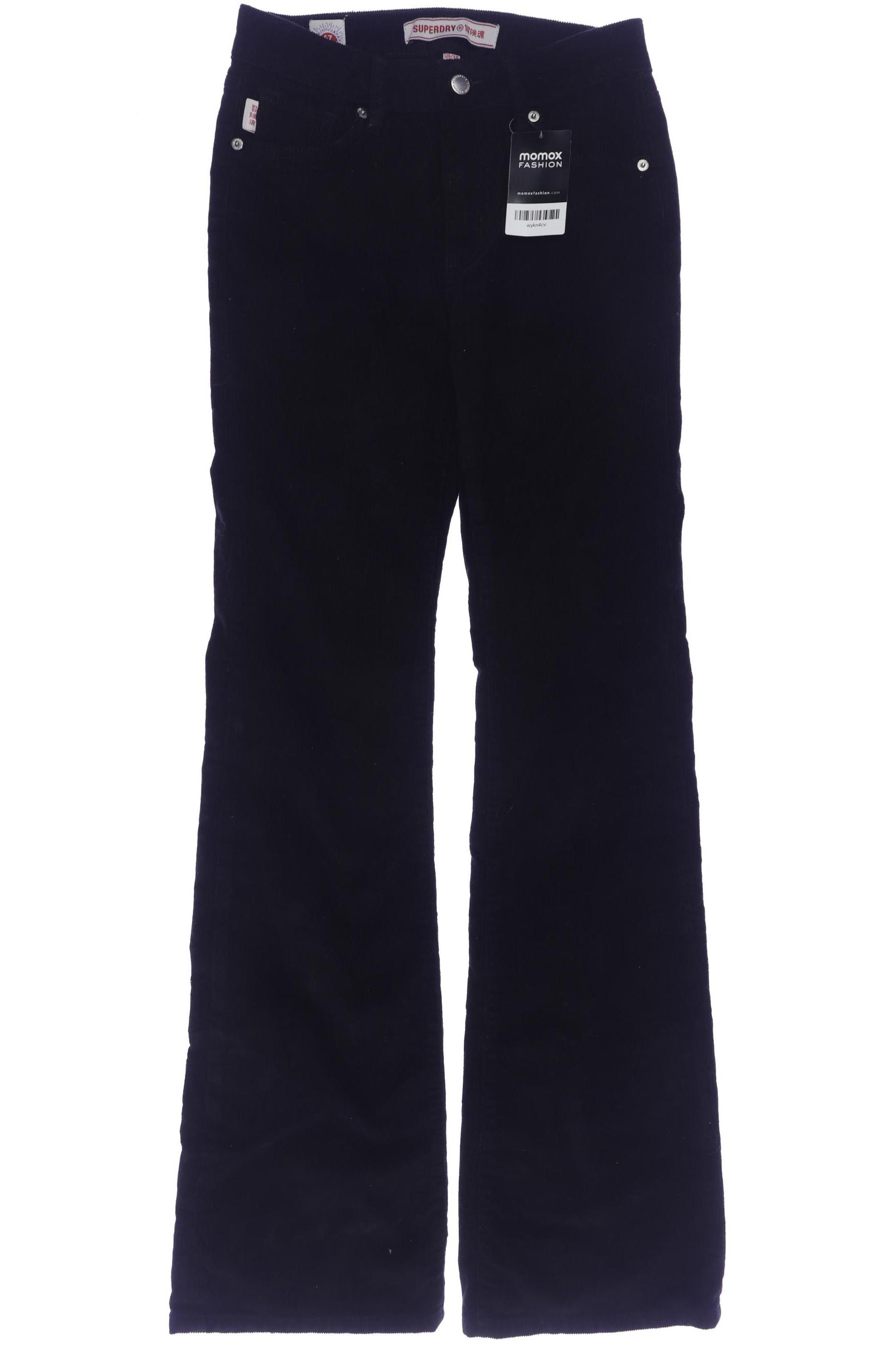 

Superdry Damen Stoffhose, schwarz, Gr. 26
