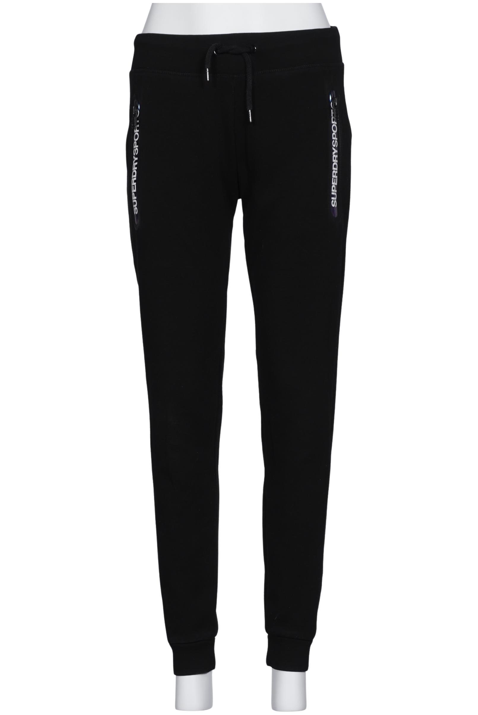 

Superdry Damen Stoffhose, schwarz, Gr. 38