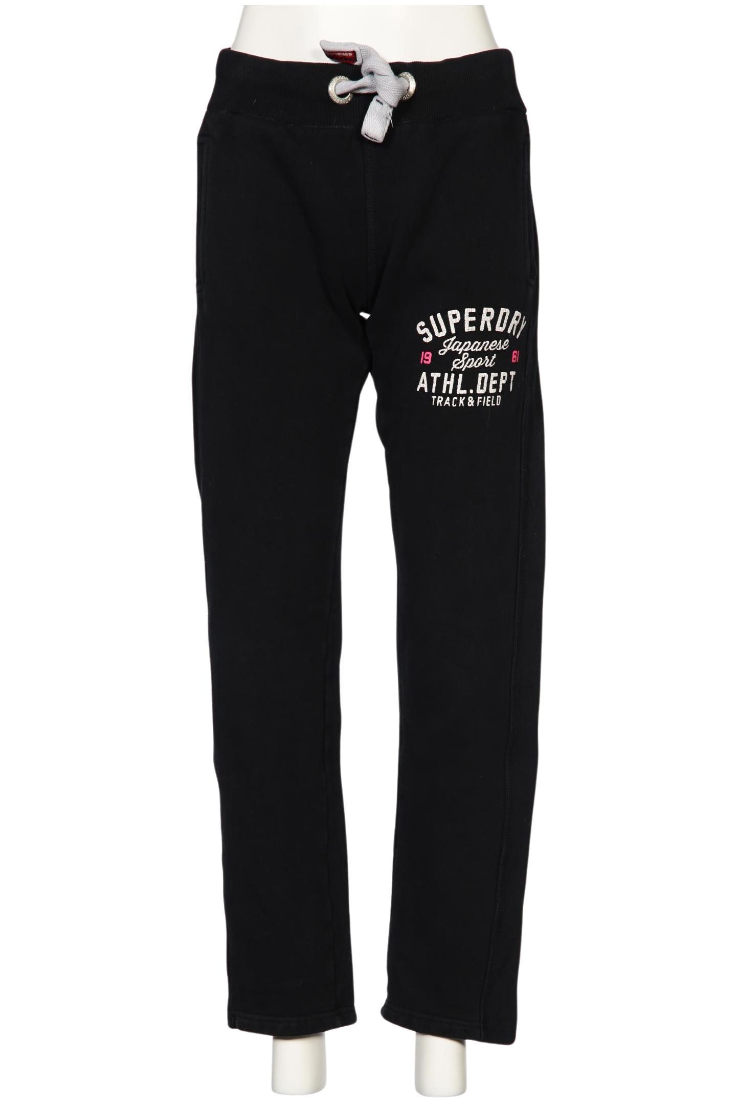 

Superdry Damen Stoffhose, schwarz, Gr. 0