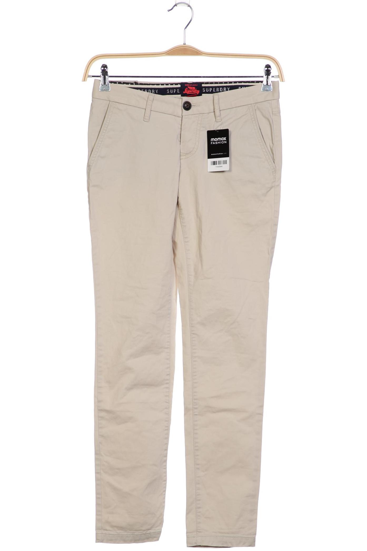 

Superdry Damen Stoffhose, cremeweiß, Gr. 0