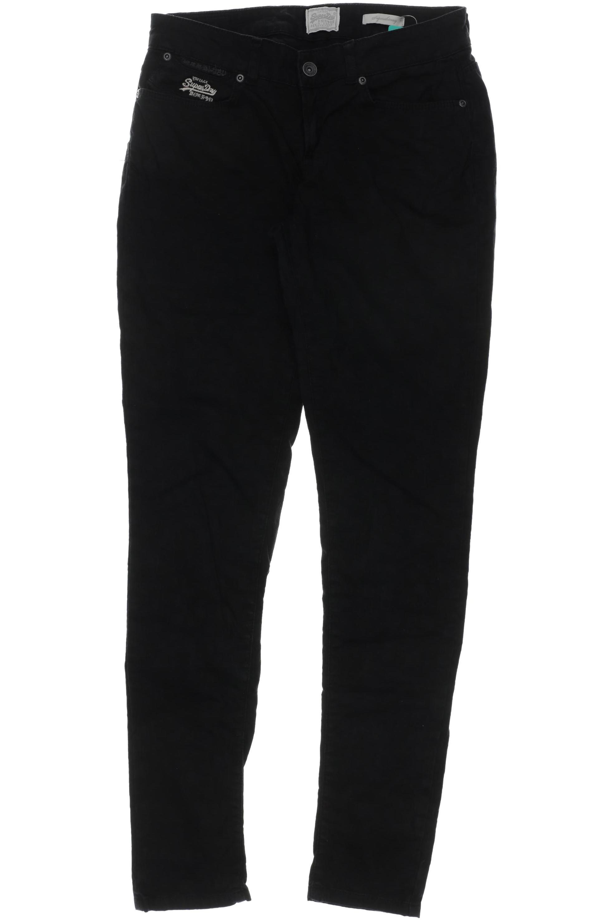 

Superdry Damen Stoffhose, schwarz, Gr. 28