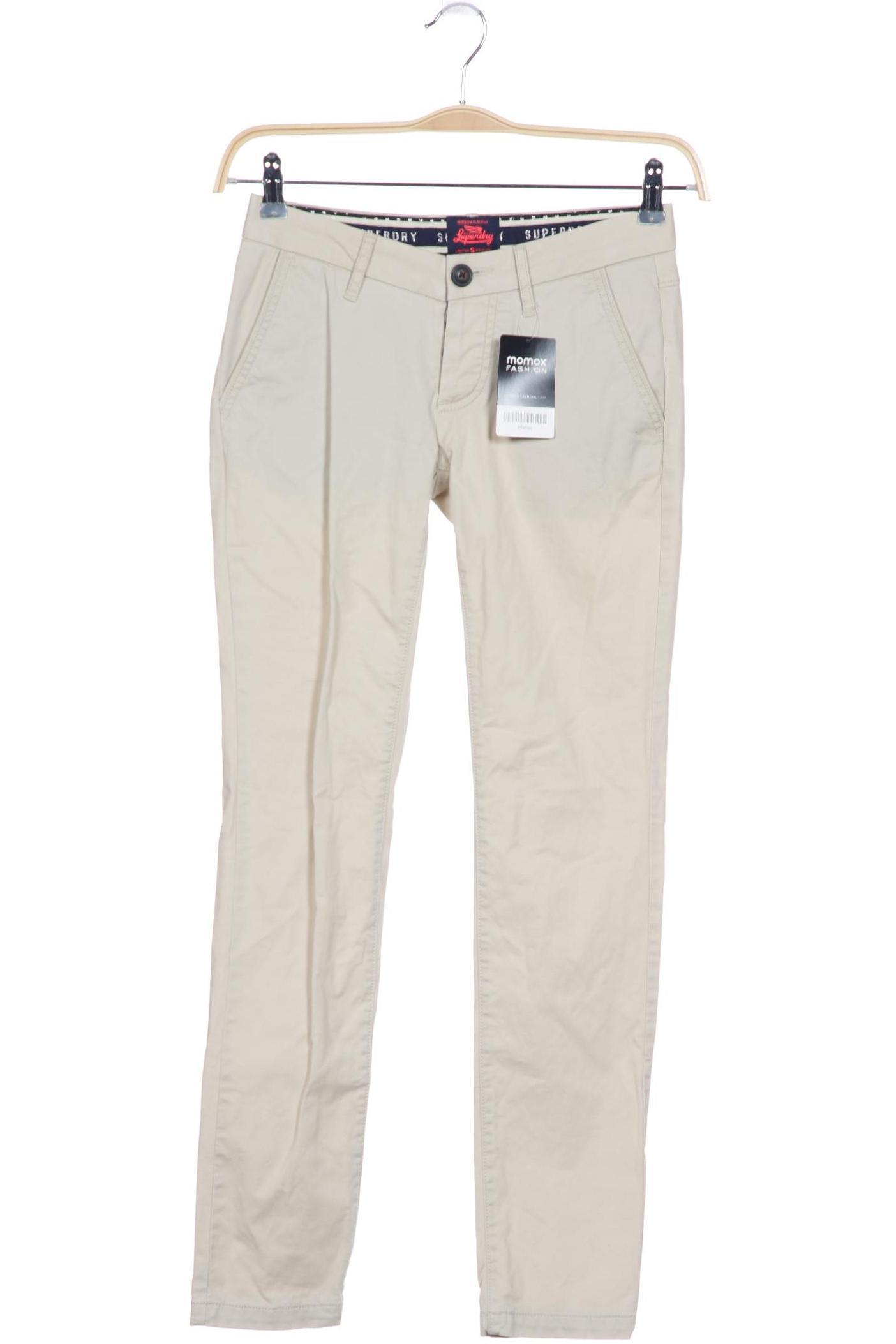 

Superdry Damen Stoffhose, cremeweiß, Gr. 0