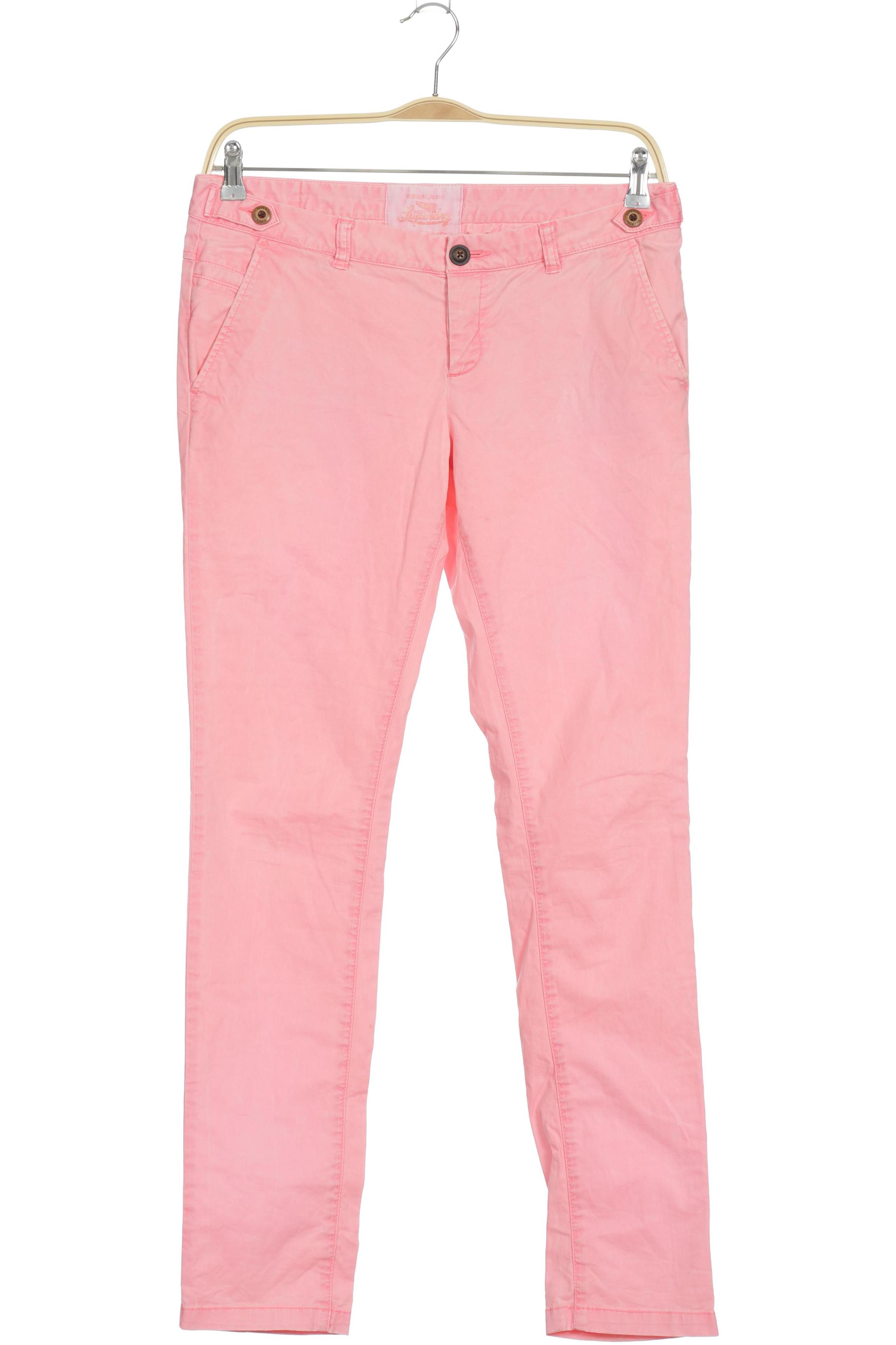 

Superdry Damen Stoffhose, pink, Gr. 0