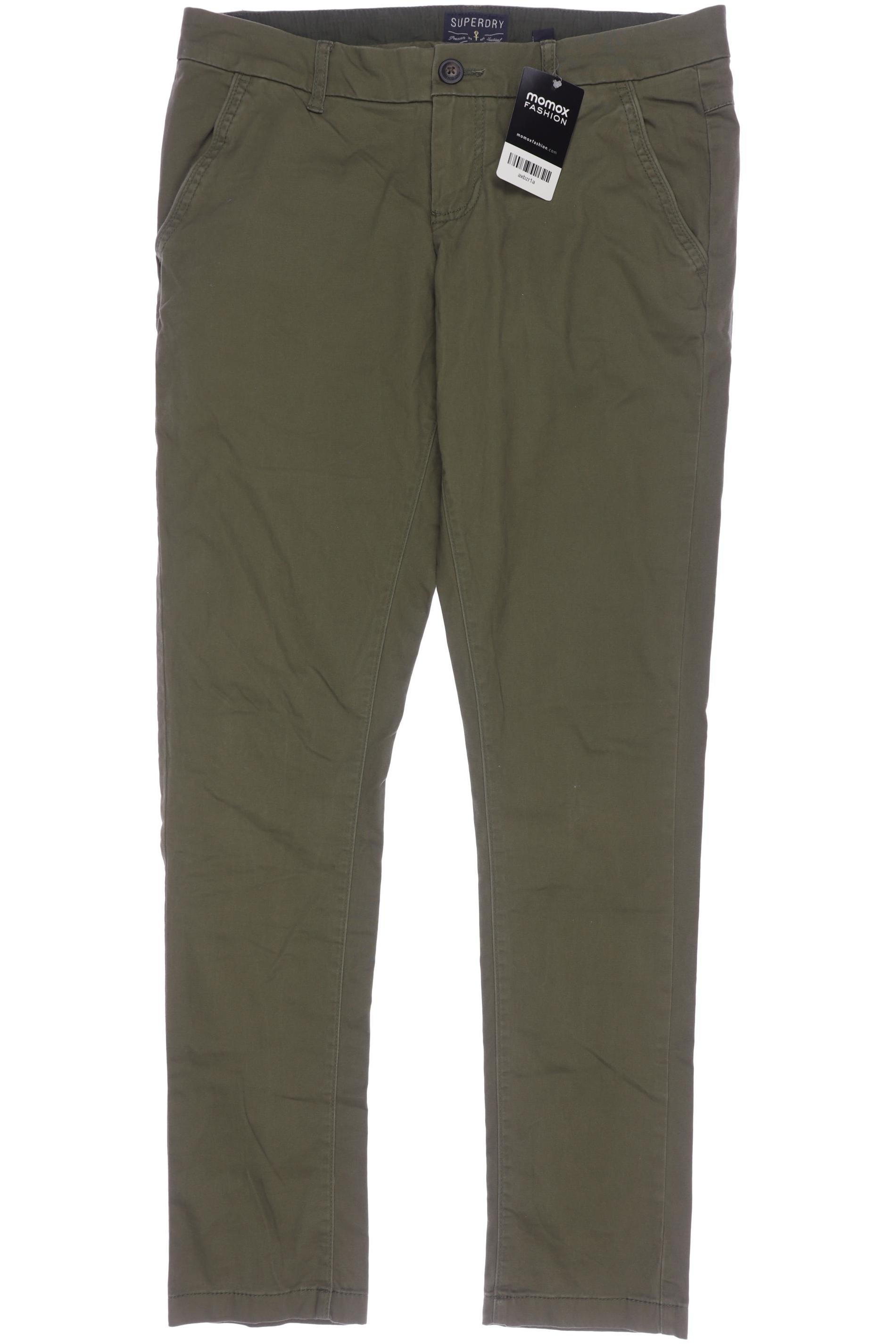 

Superdry Damen Stoffhose, grün, Gr. 0