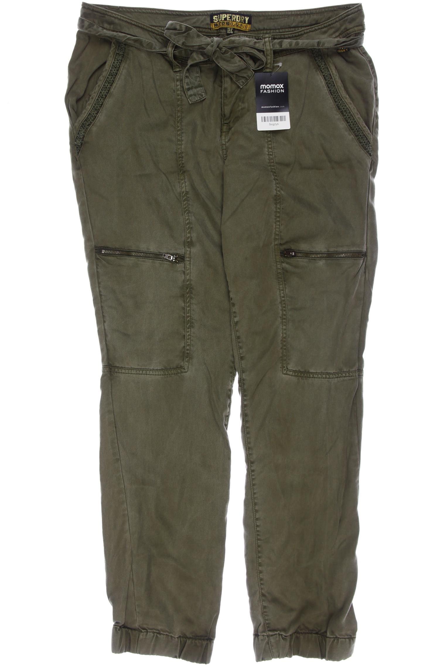 

Superdry Damen Stoffhose, grün, Gr. 40