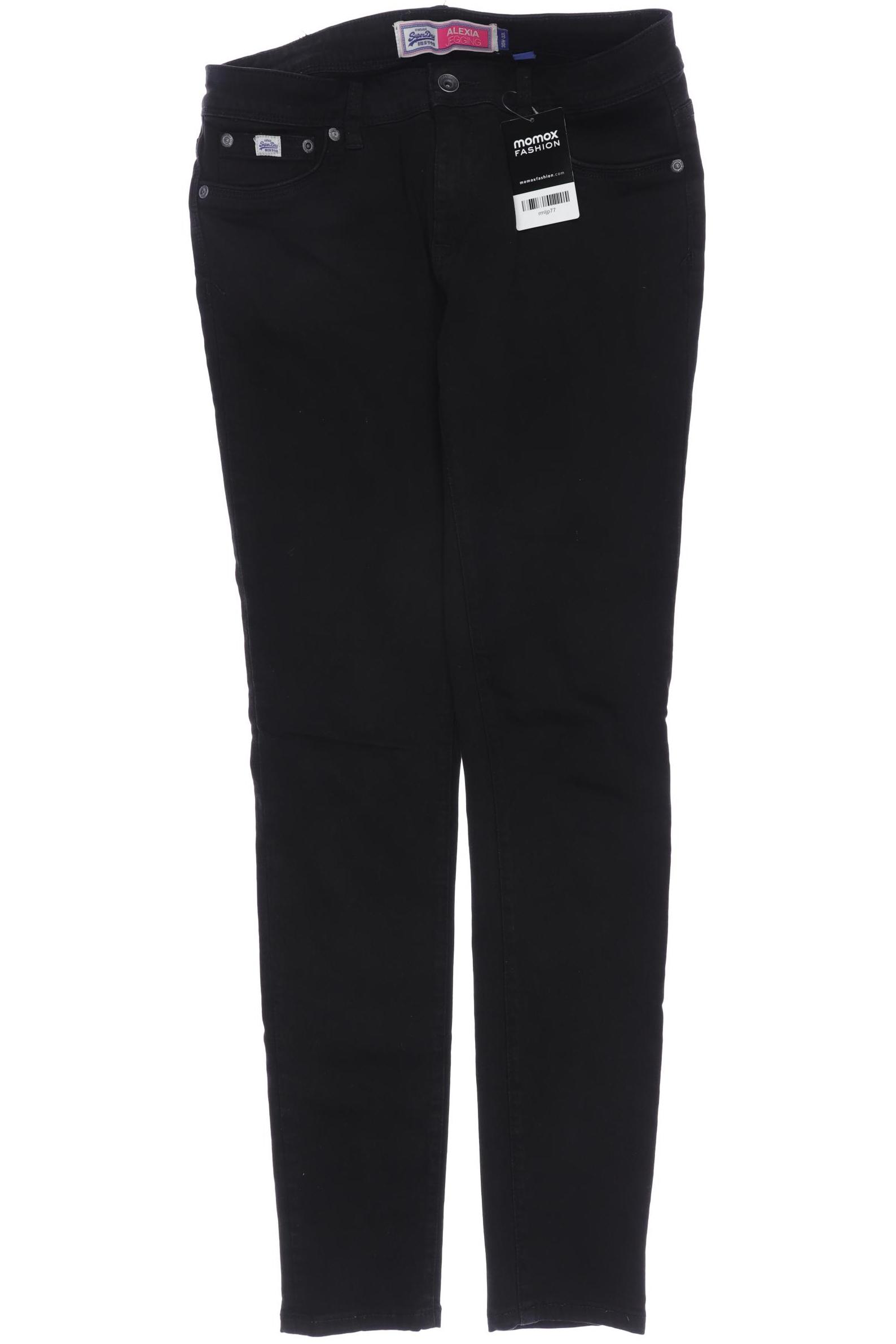 

Superdry Damen Stoffhose, schwarz, Gr. 30