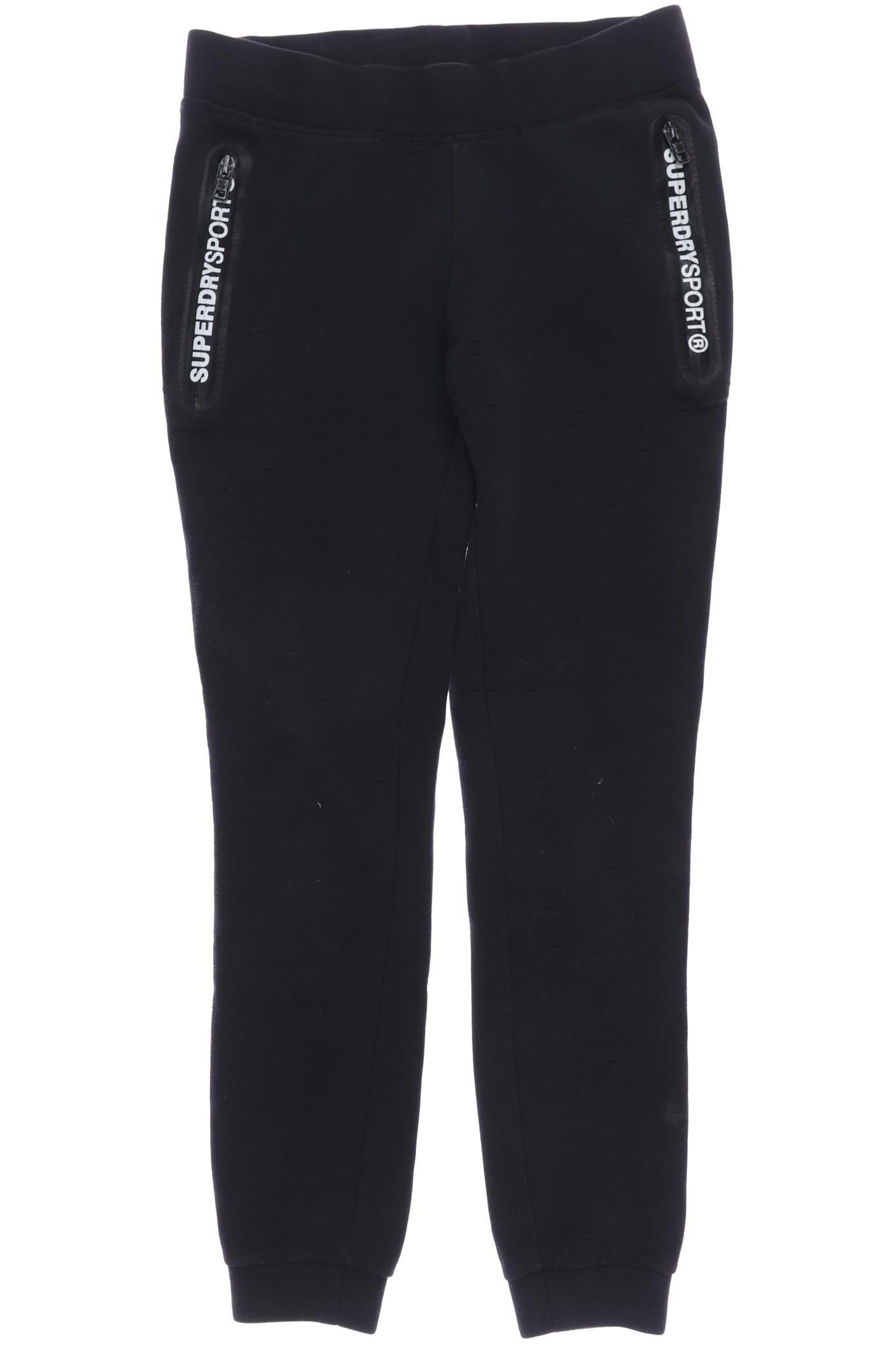 

Superdry Damen Stoffhose, schwarz, Gr. 0