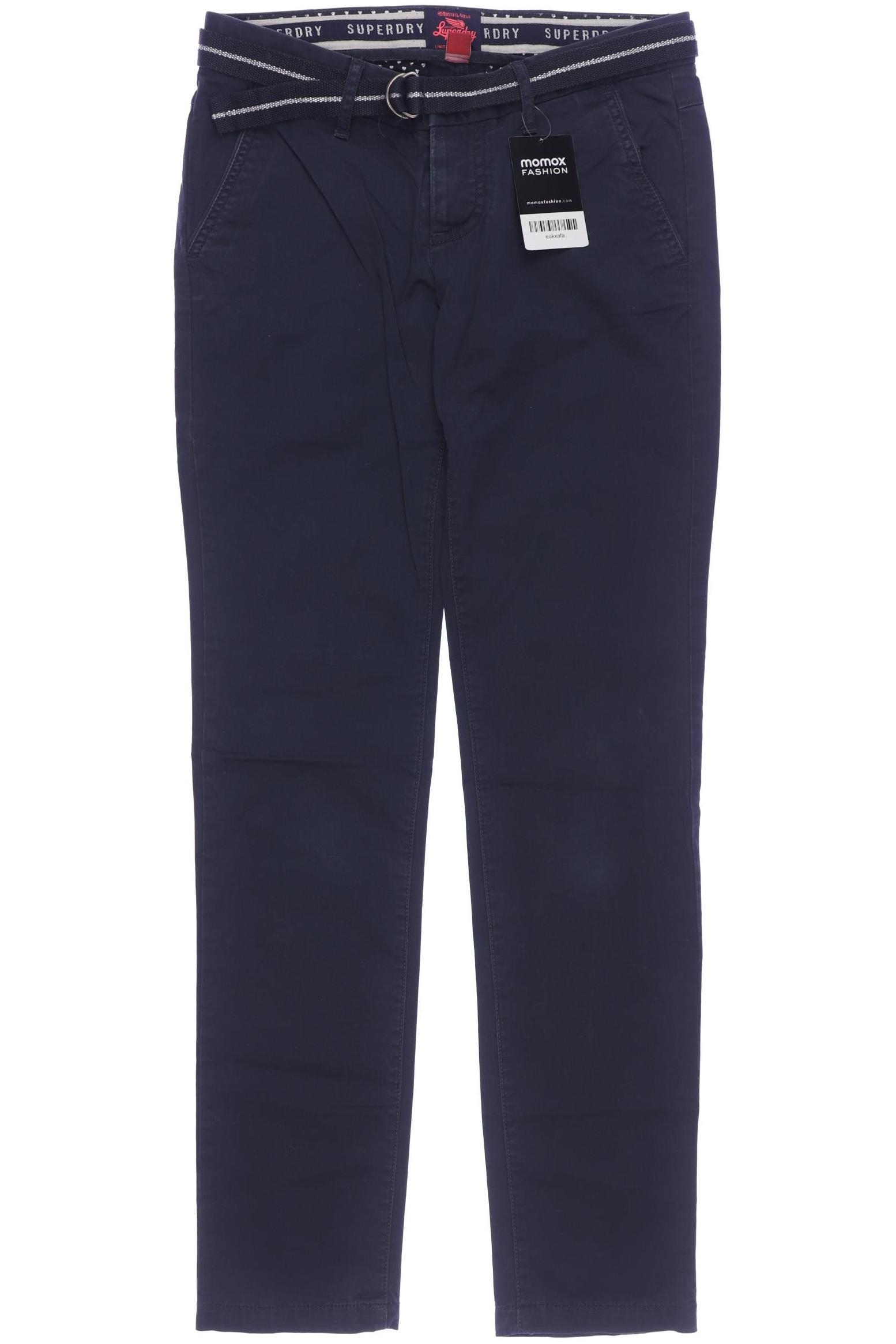 

Superdry Damen Stoffhose, marineblau, Gr. 0