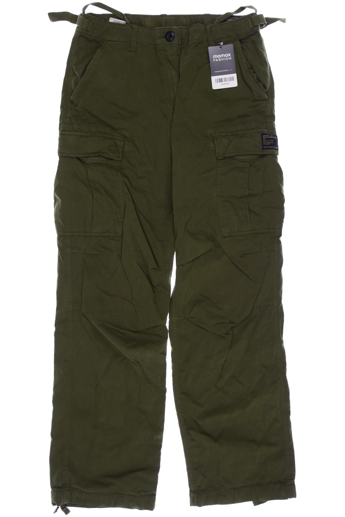 

Superdry Damen Stoffhose, grün, Gr. 28