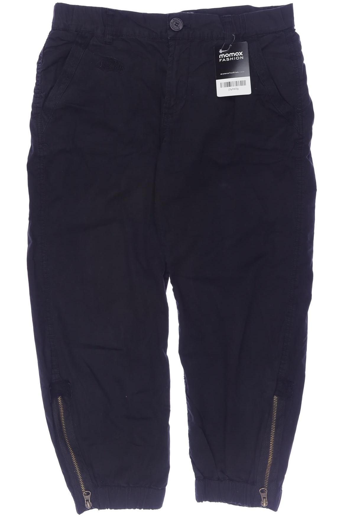 

Superdry Damen Stoffhose, schwarz, Gr. 0