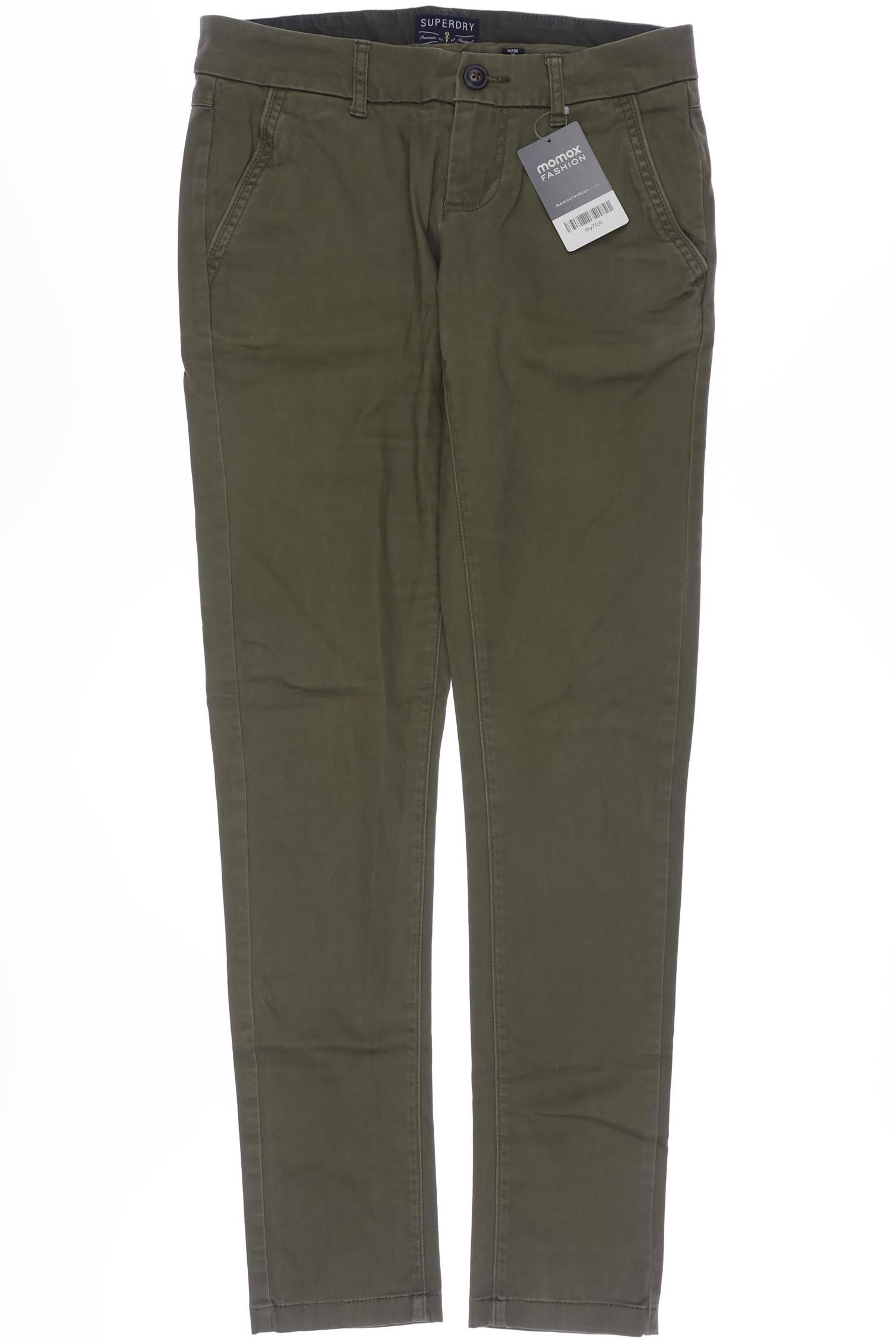

Superdry Damen Stoffhose, grün, Gr. 0