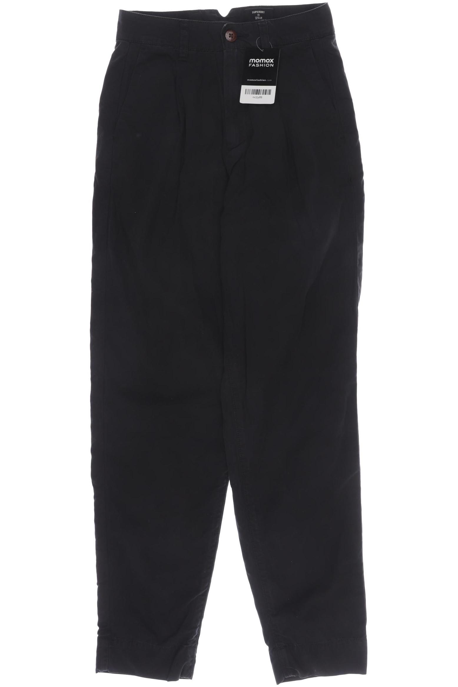 

Superdry Damen Stoffhose, schwarz, Gr. 24