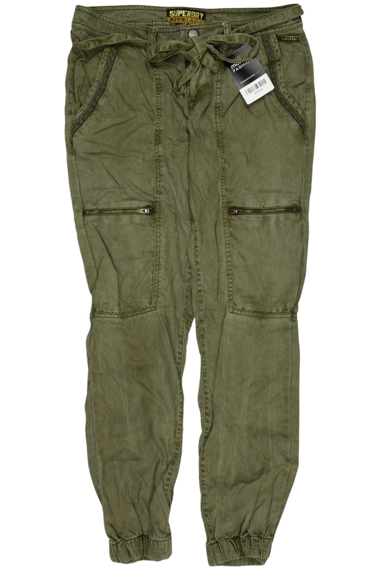 

Superdry Damen Stoffhose, grün, Gr. 36