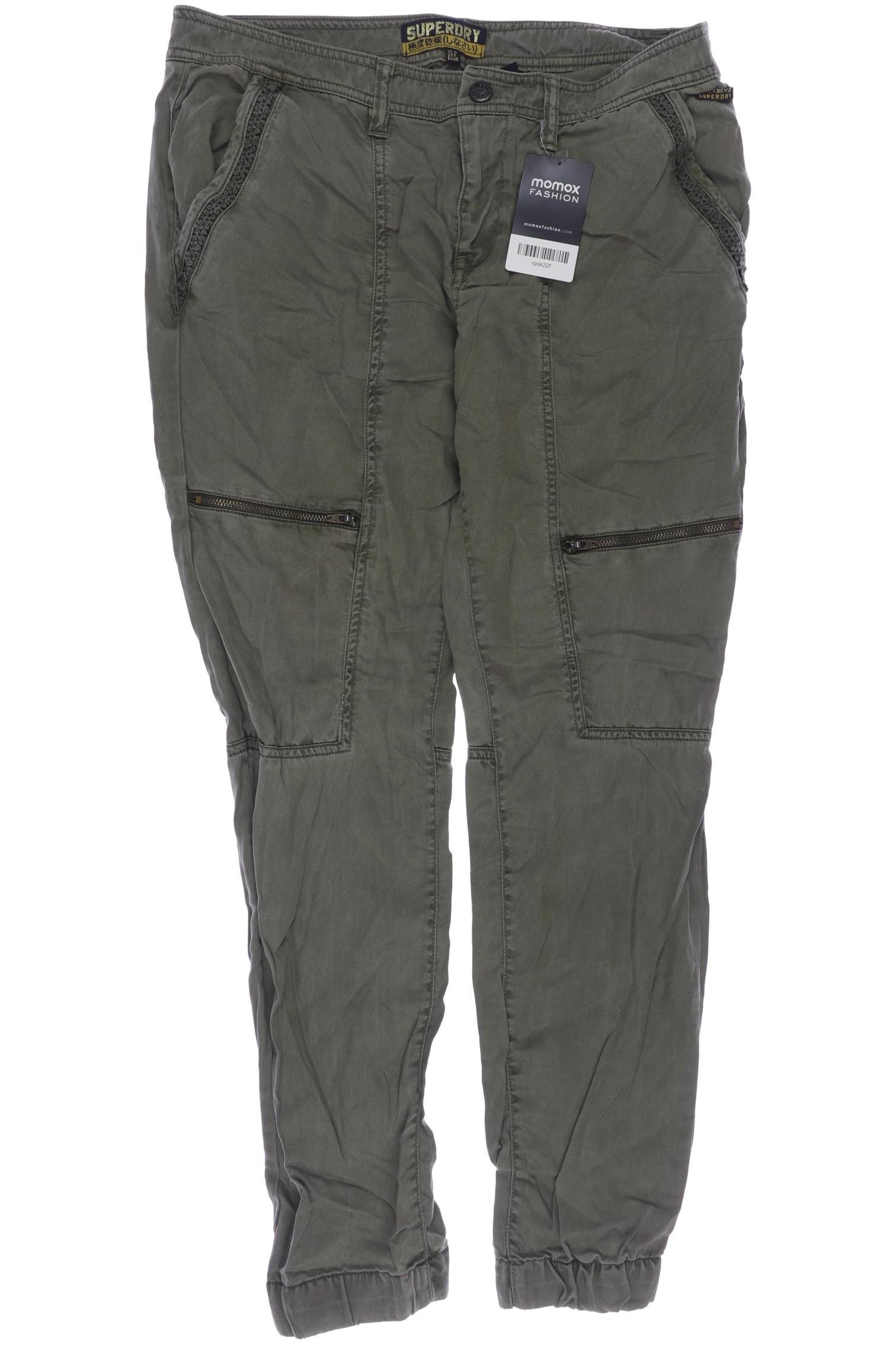 

Superdry Damen Stoffhose, grün, Gr. 38
