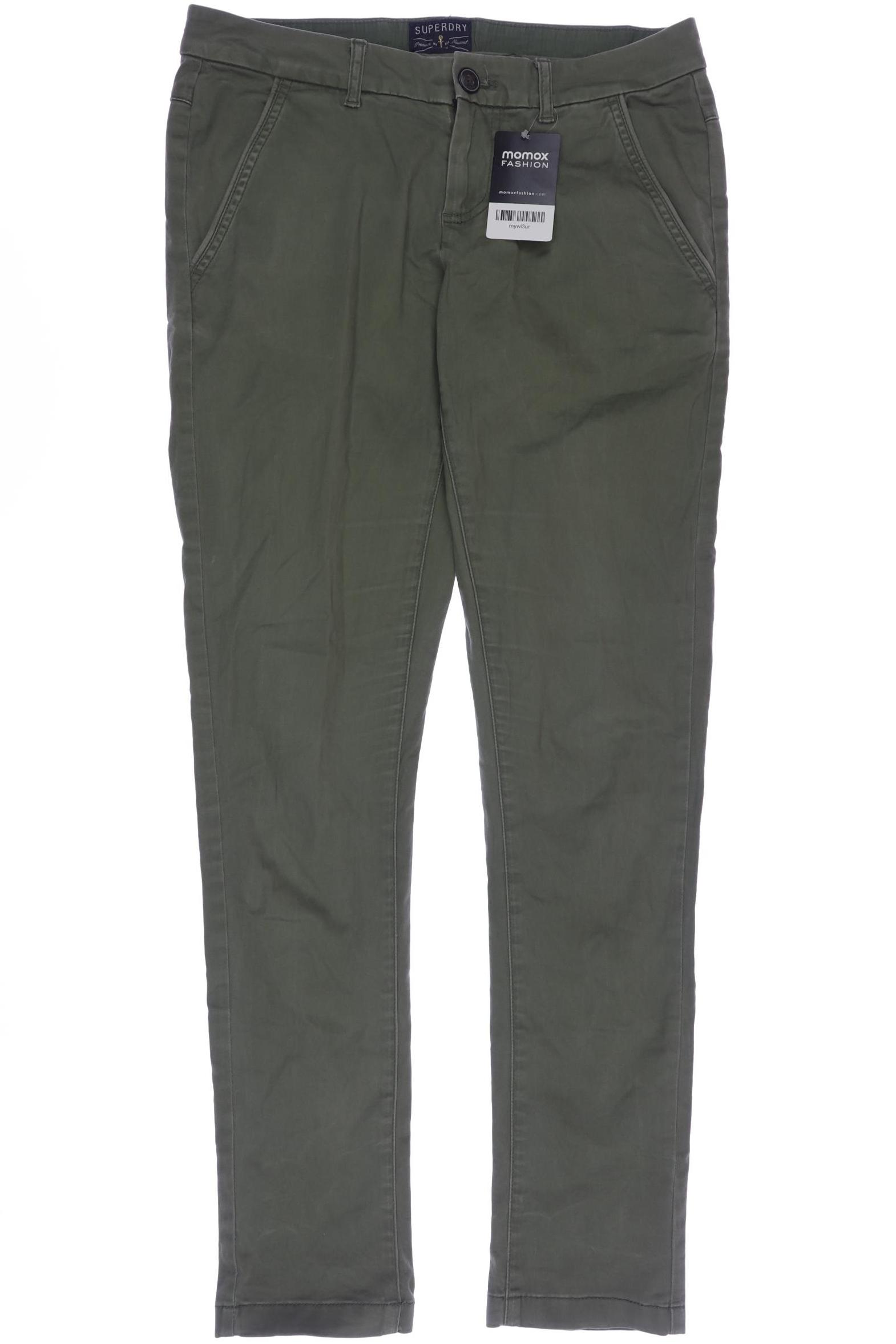

Superdry Damen Stoffhose, grün, Gr. 0