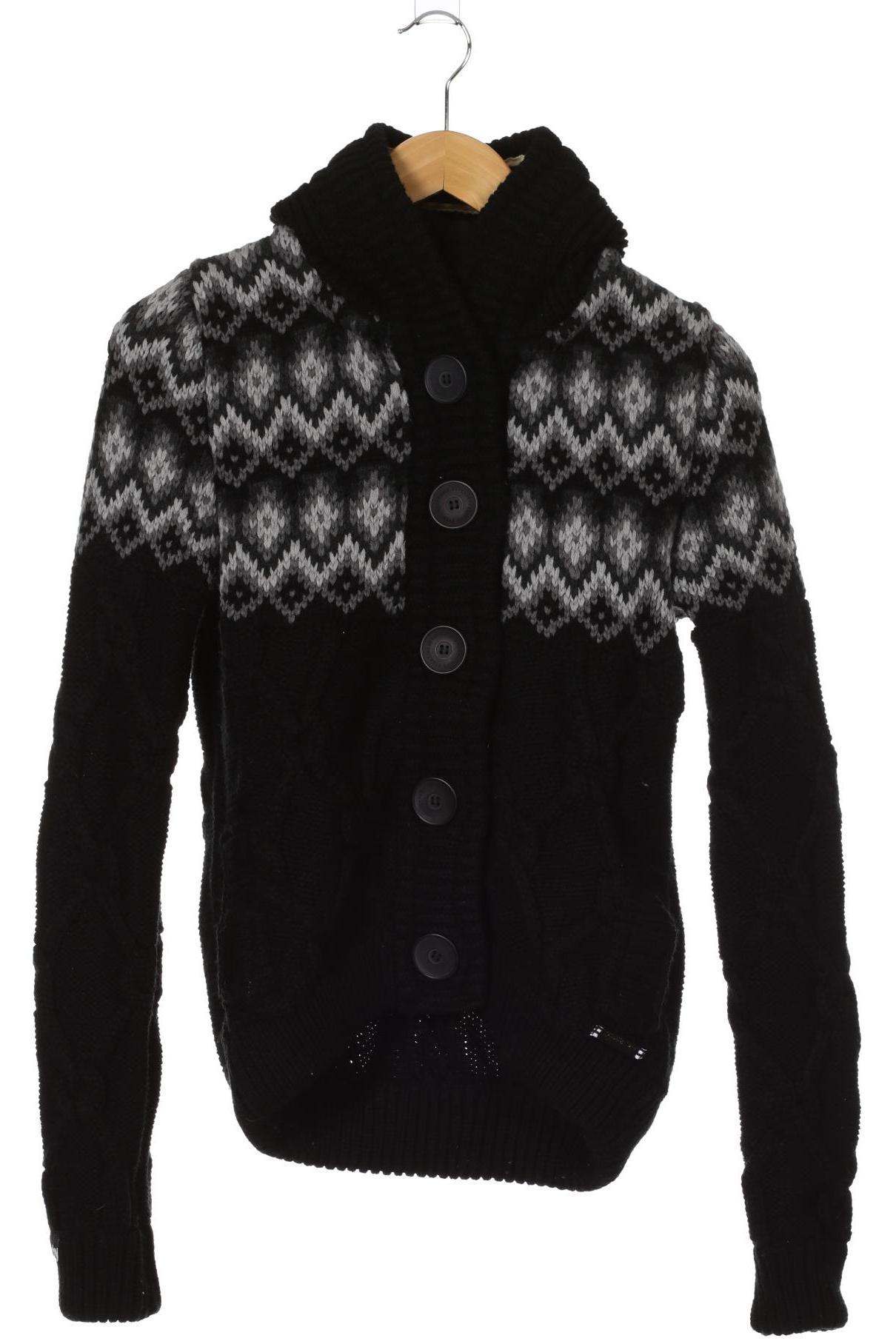 

Superdry Damen Strickjacke, schwarz, Gr.
