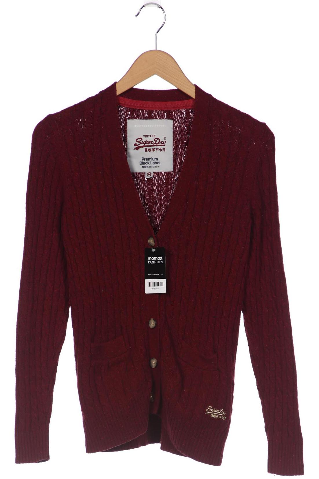 

Superdry Damen Strickjacke, bordeaux, Gr. 36