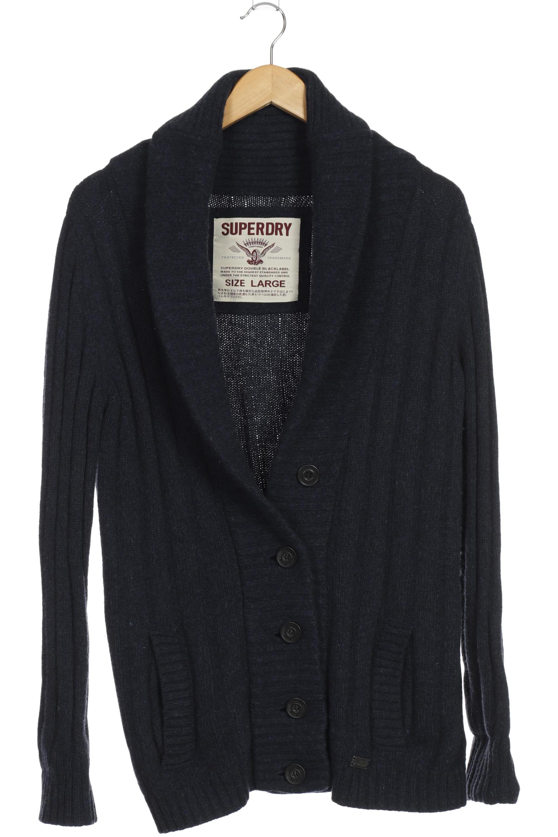 

Superdry Damen Strickjacke, blau, Gr. 42